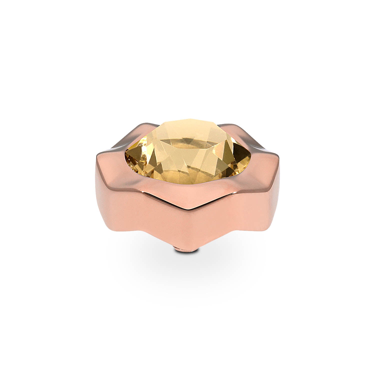 Nemoli Top 0.51" - Rose Gold light colorado topaz ignite