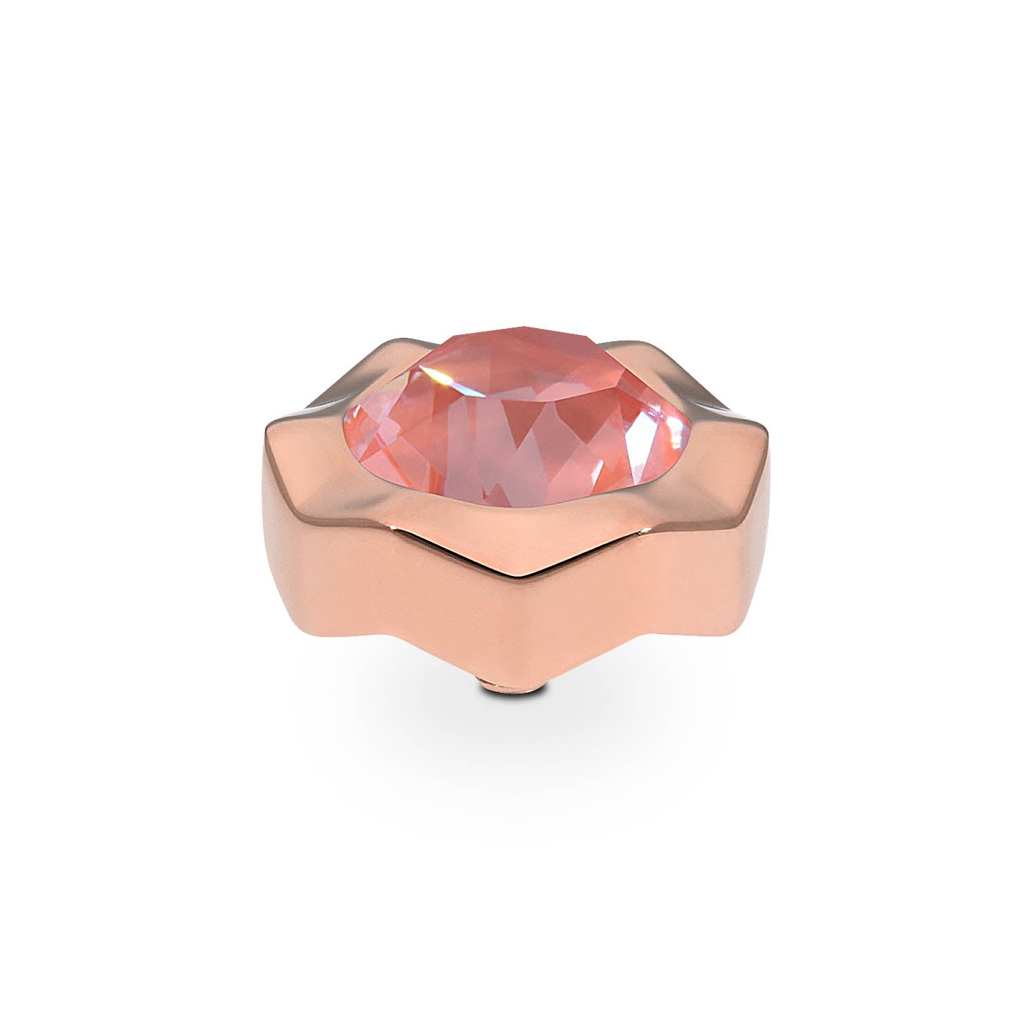 Nemoli Top 0.51" - Rose Gold crystal maroon ignite