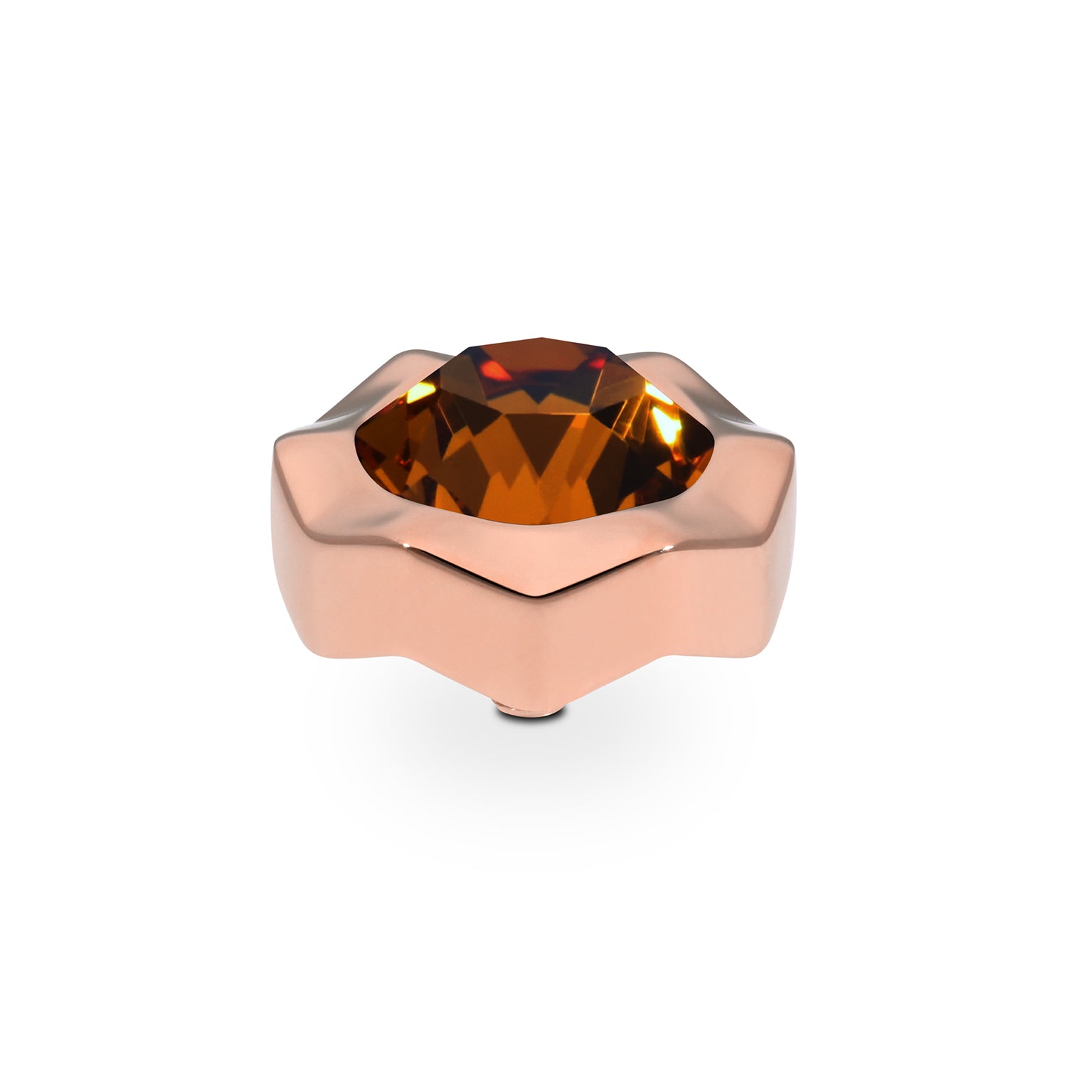 Nemoli Top 0.51" - Rose Gold Smoked Topaz