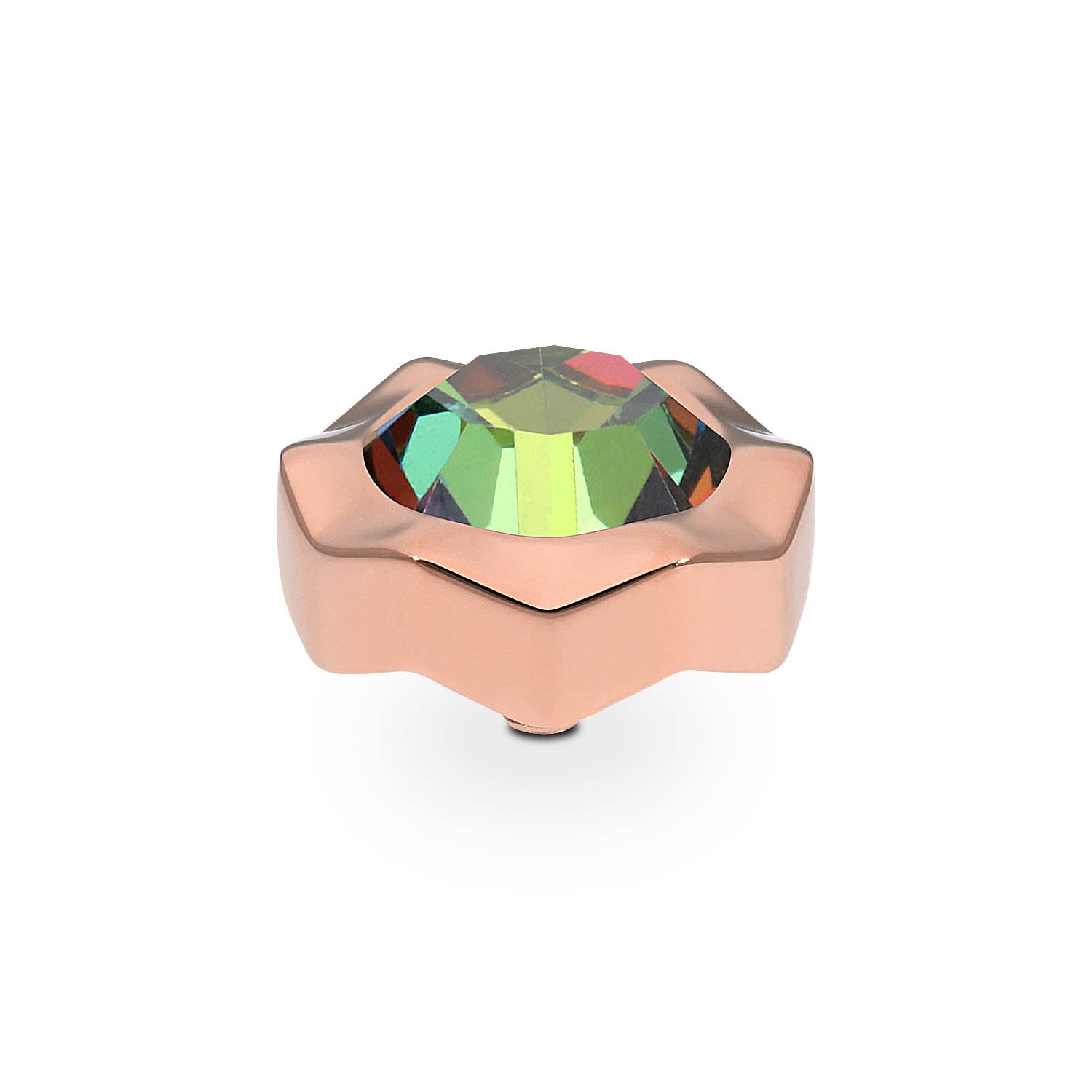 Nemoli Top 0.51" - Rose Gold Crystal Vitrail Medium