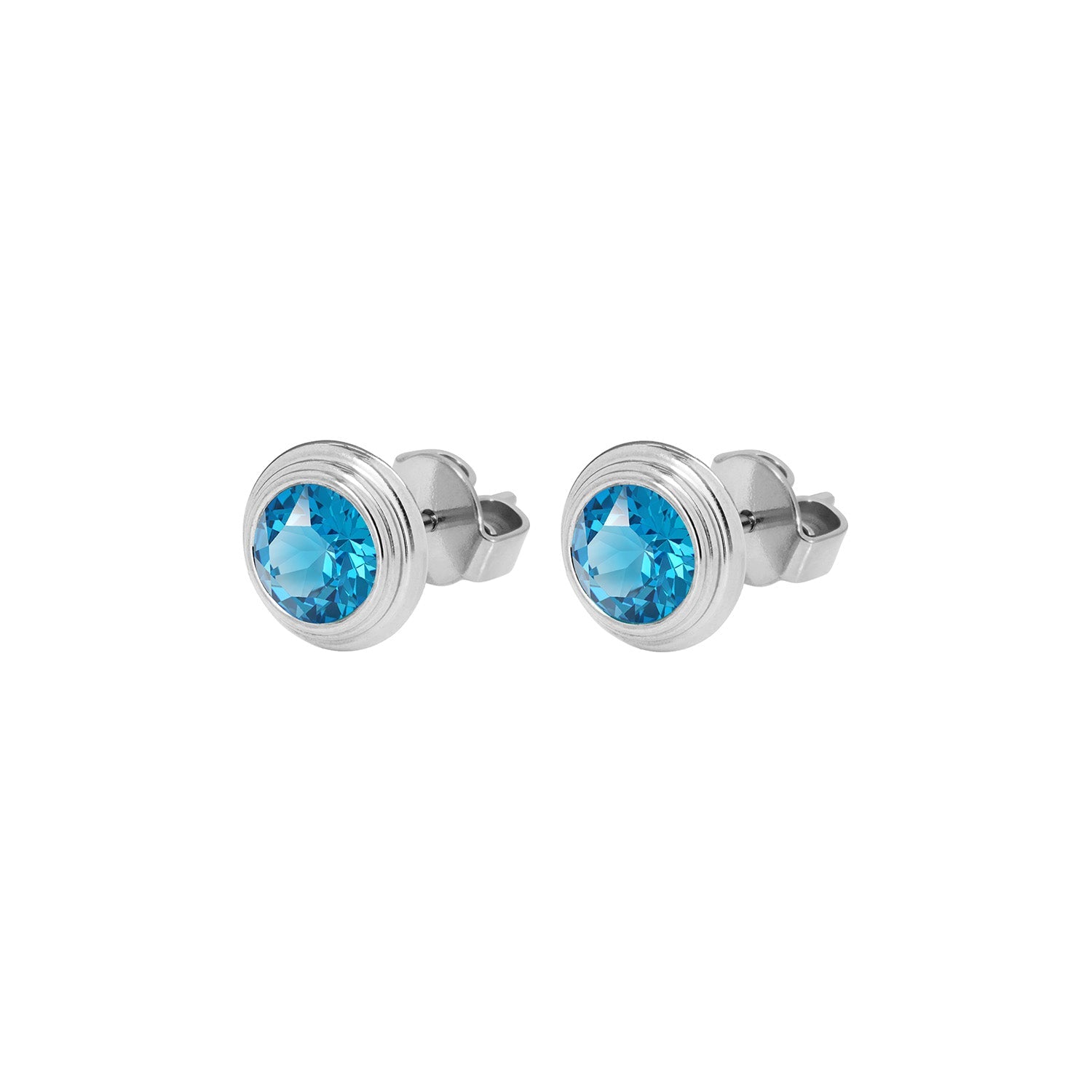Oroli Ear Studs 0.39" - Silver