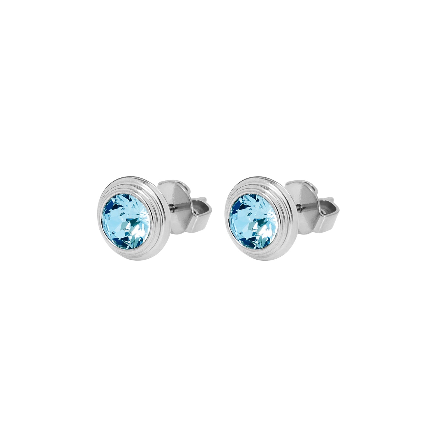 Oroli Ear Studs 0.39" - Silver montana