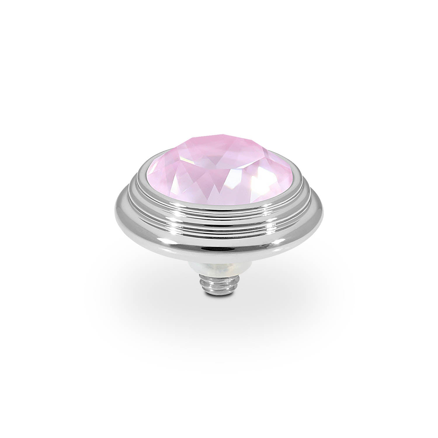 Oroli Top 0.51" - Silver crystal soft rose ignite
