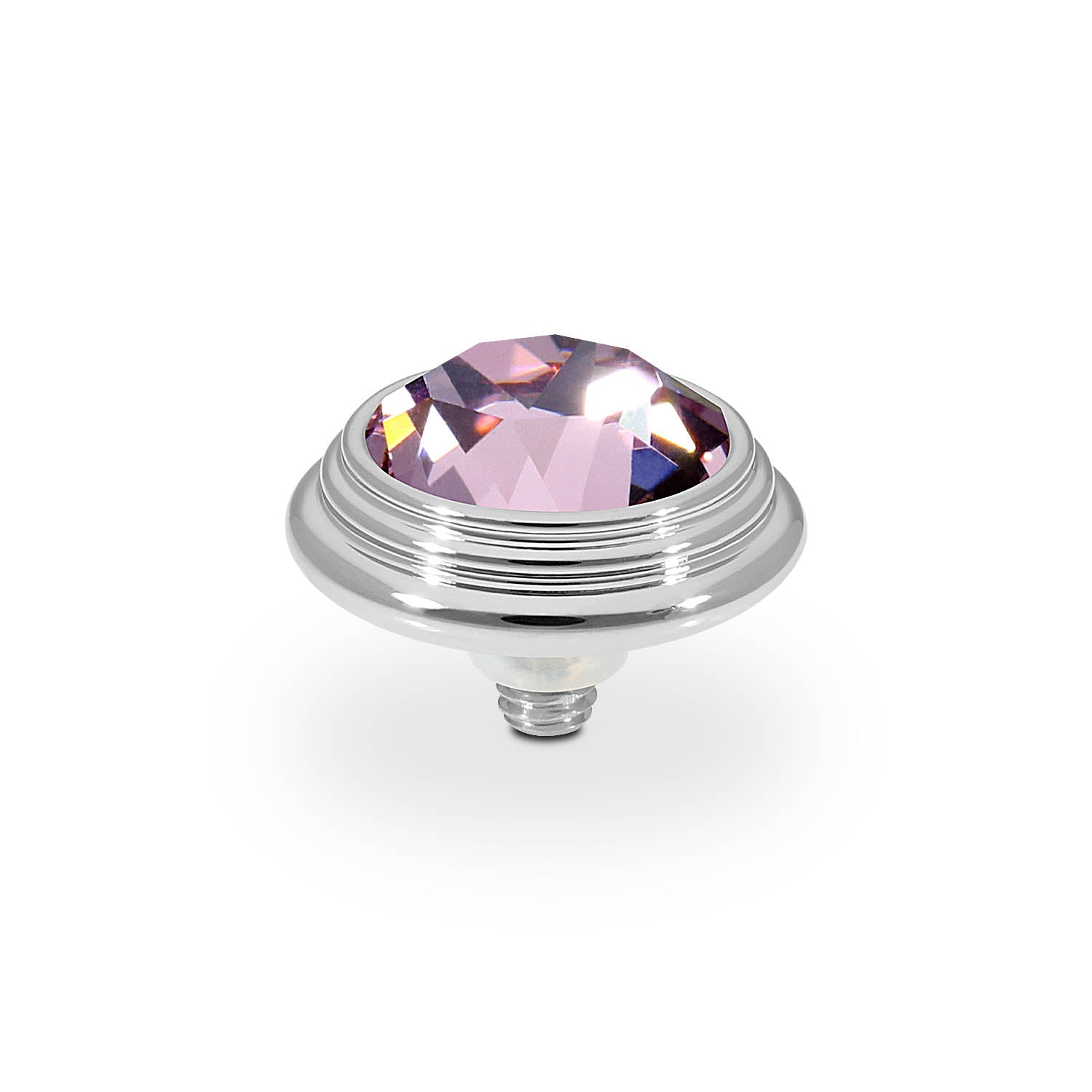 Oroli Top 0.51" - Silver light amethyst