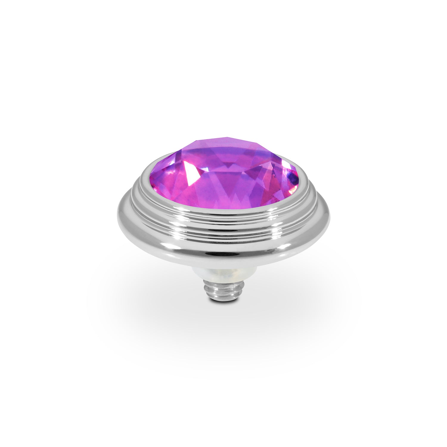 Oroli Top 0.51" - Silver Crystal Electric Violet Ignite