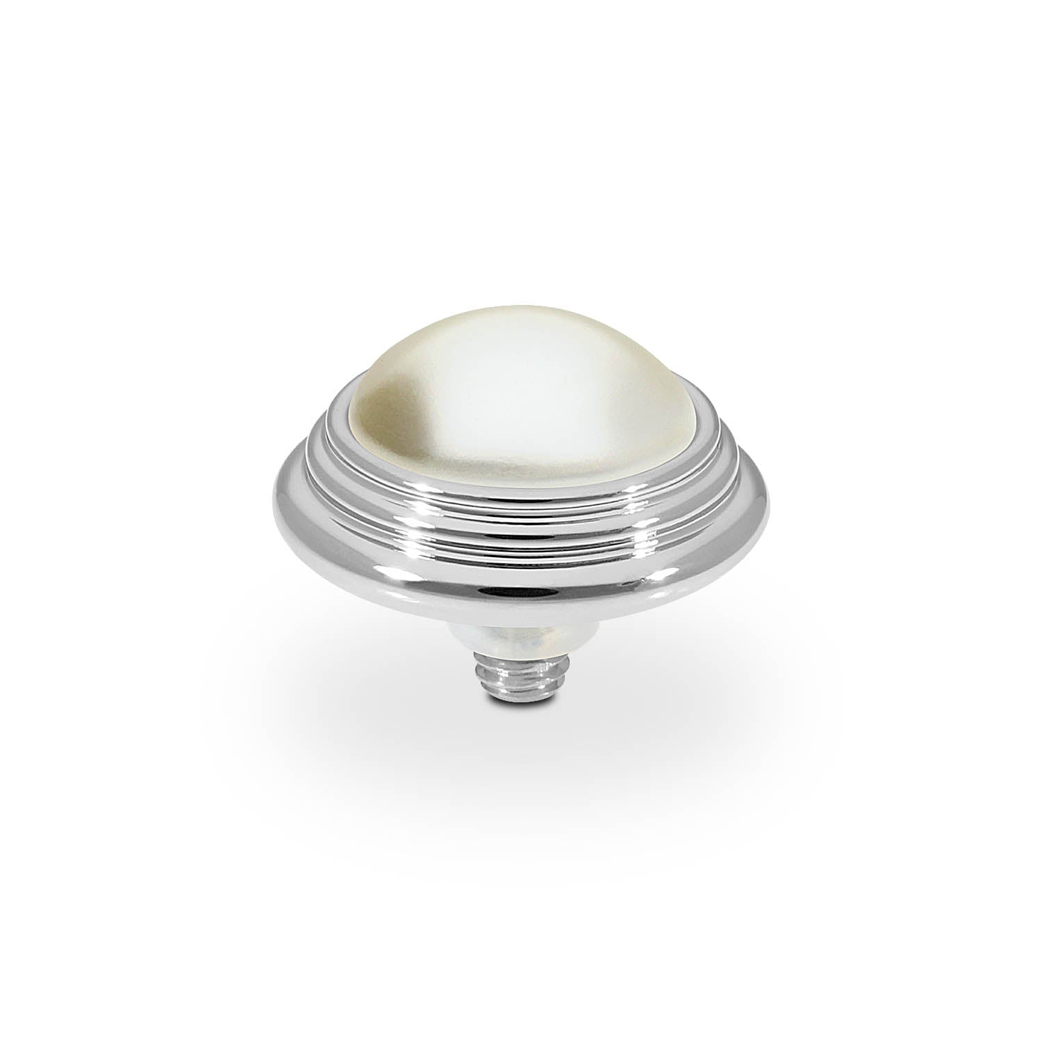 Oroli Top 0.51" - Silver cream pearl