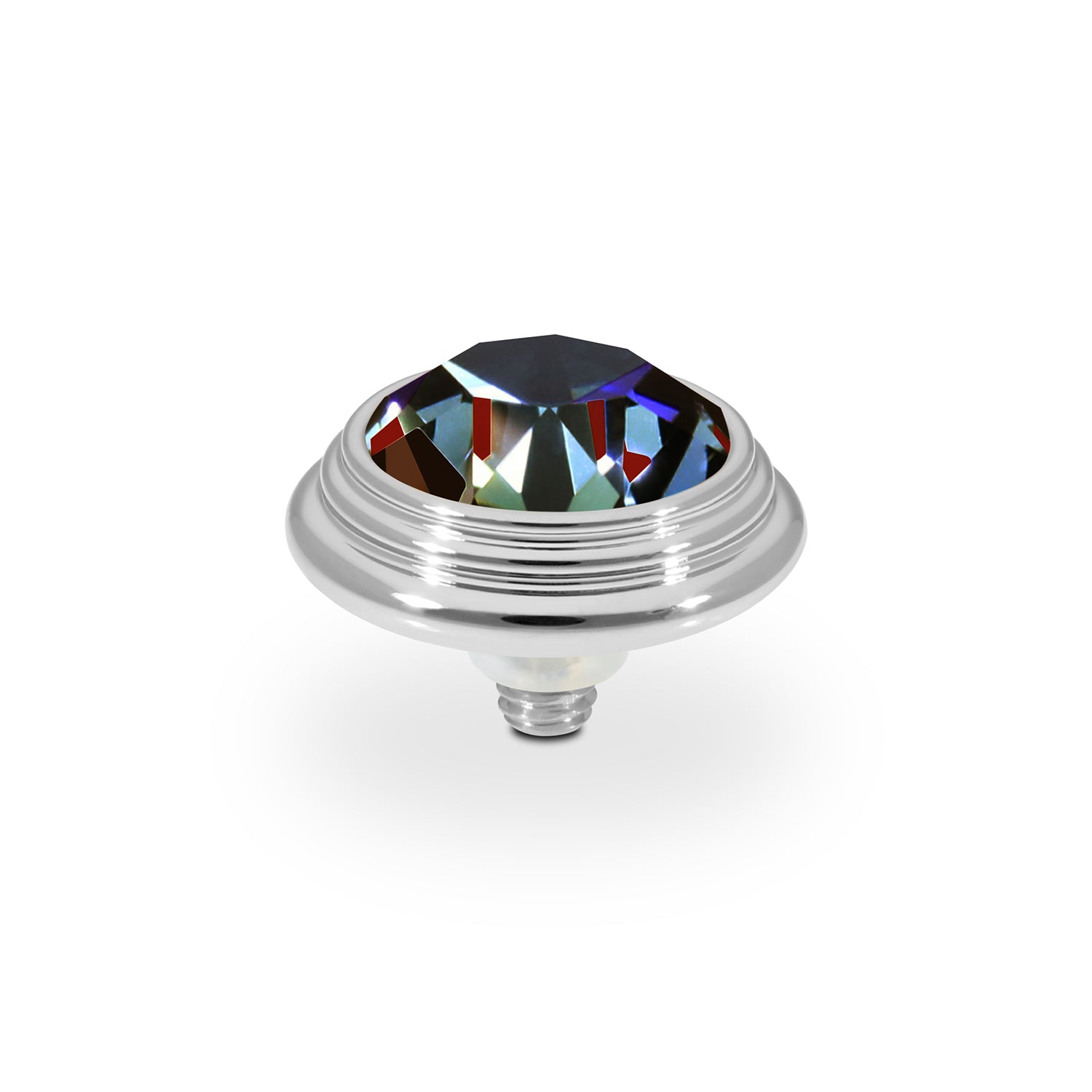 Oroli Top 0.51" - Silver Crystal Vitrail Medium