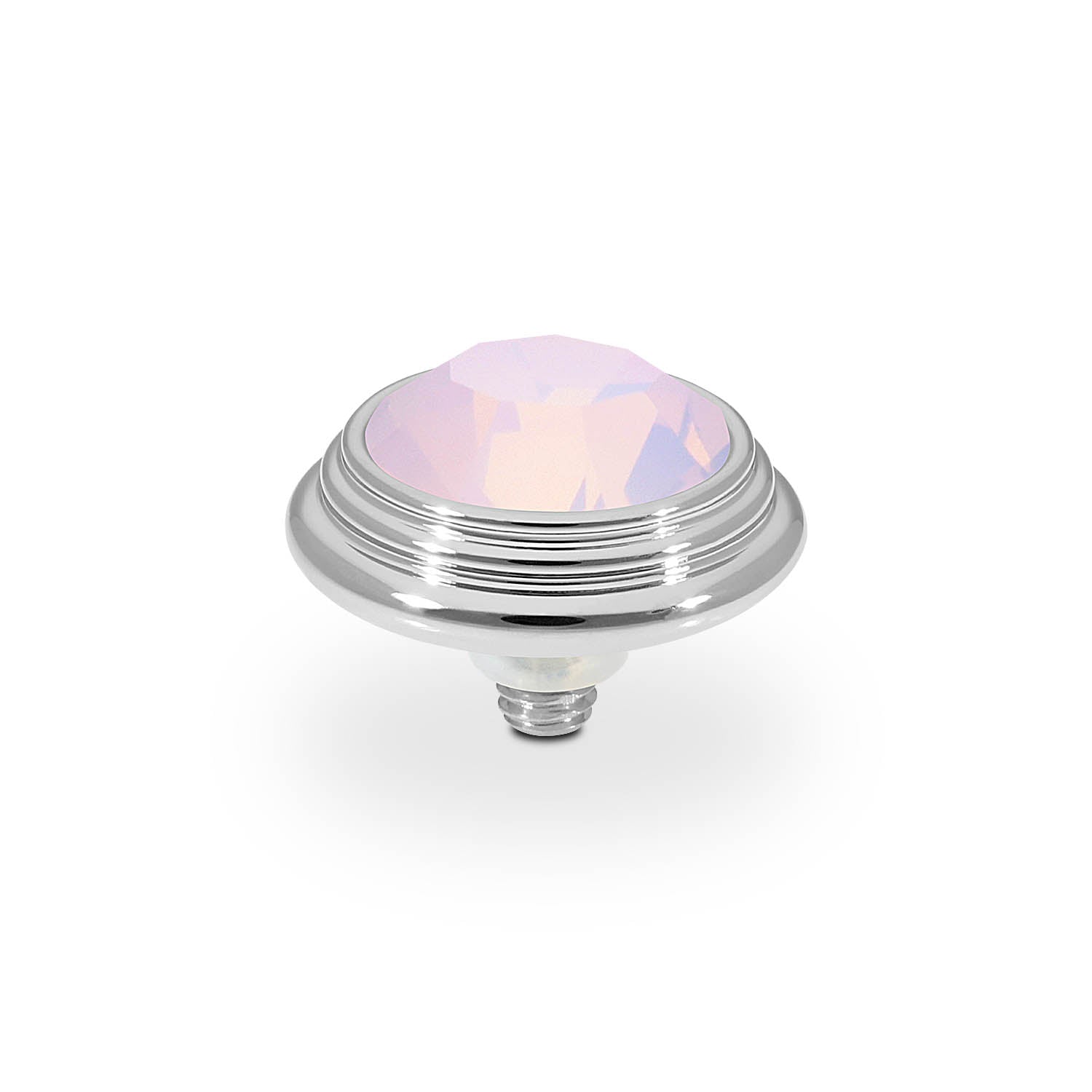 Oroli Top 0.51" - Silver rose opal