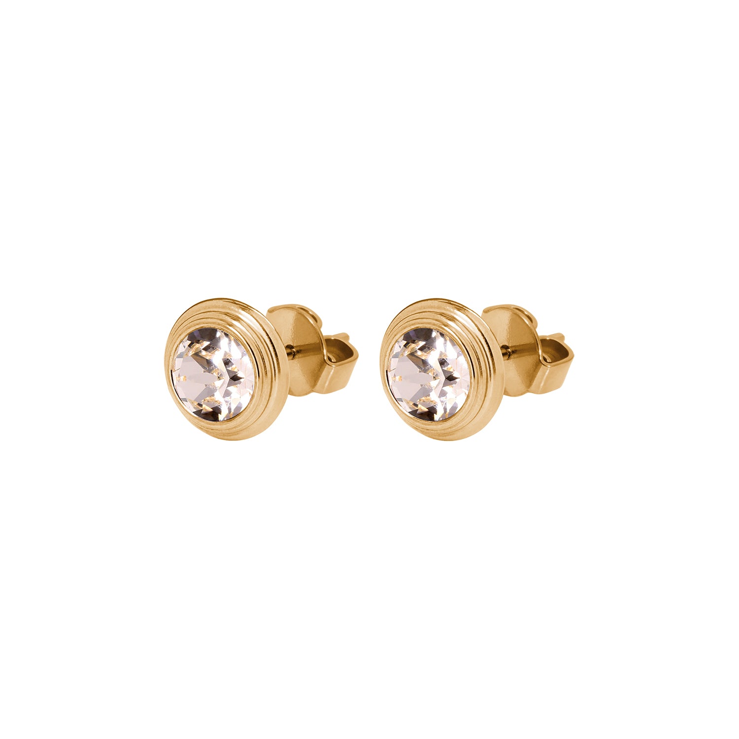 Oroli Ear Studs  0.39" - Gold silk