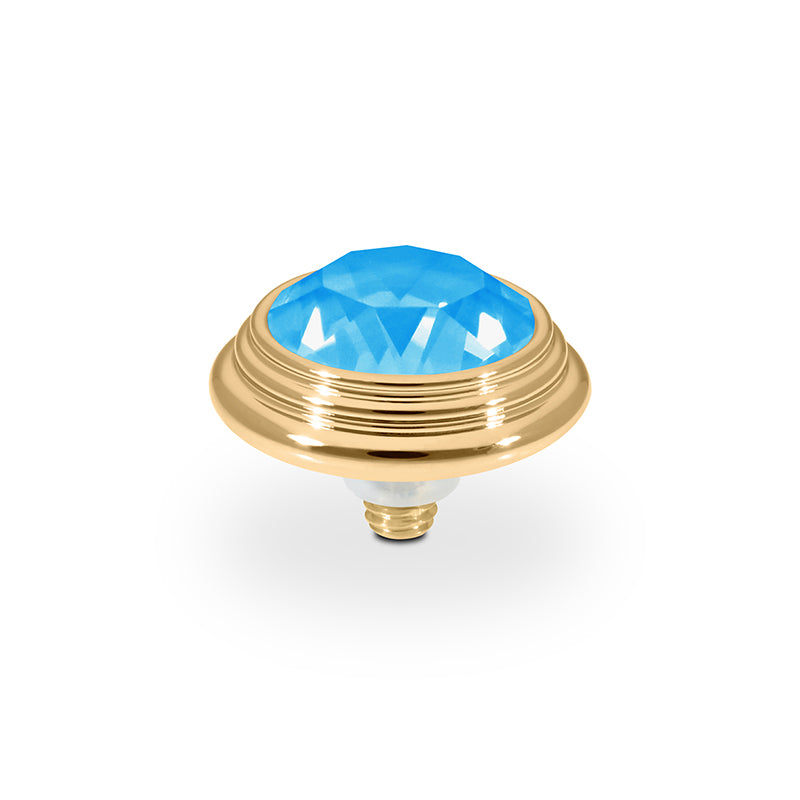 Oroli Top 0.51" - Gold Crystal Electric Blue Ignite