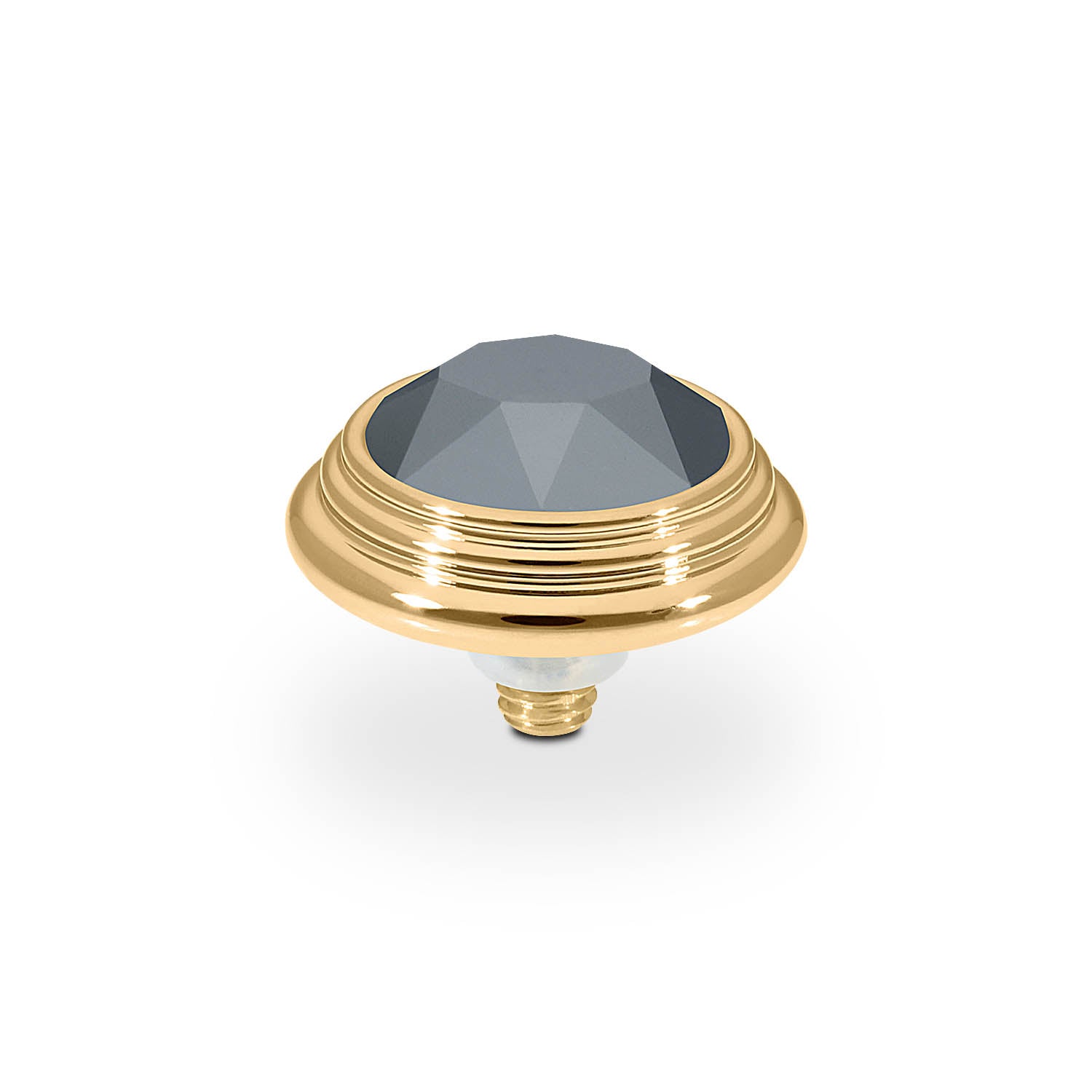 Oroli Top 0.51" - Gold jet hematite