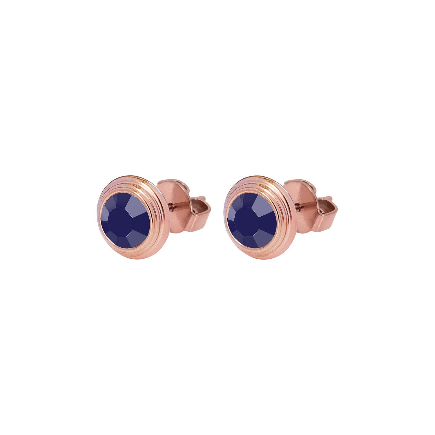 Oroli Ear Studs 0.39" - Rose Gold