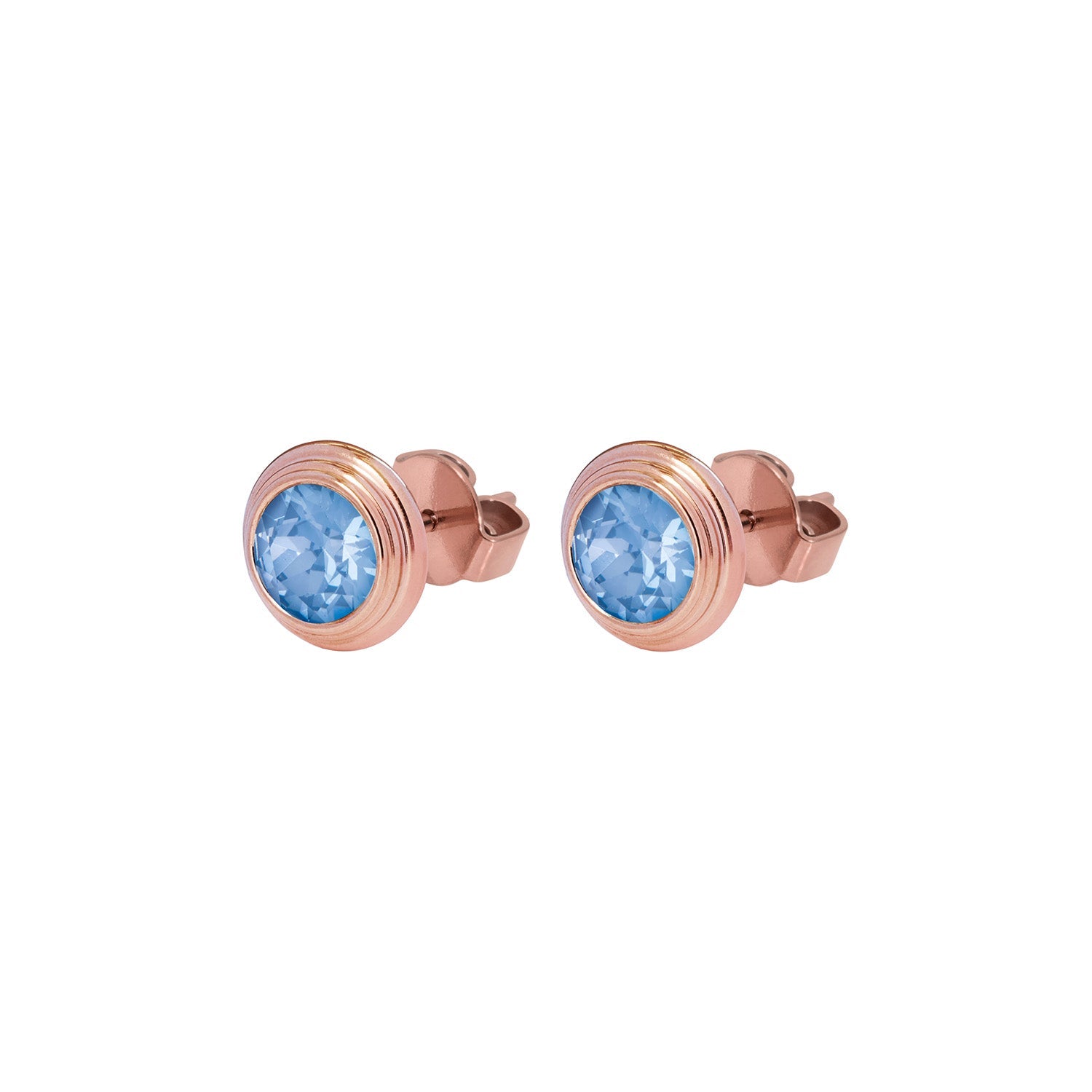 Oroli Ear Studs 0.39" - Rose Gold