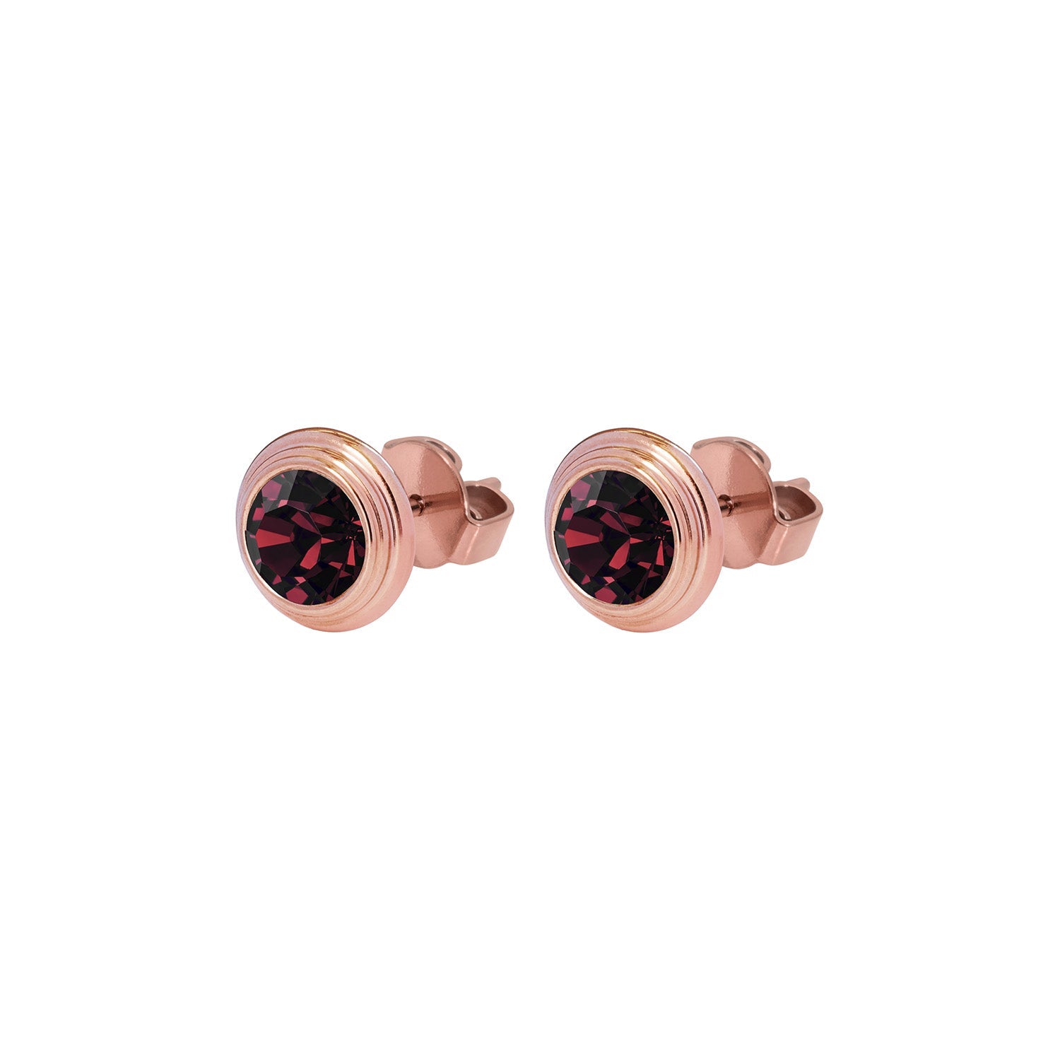 Oroli Ear Studs 0.39" - Rose Gold