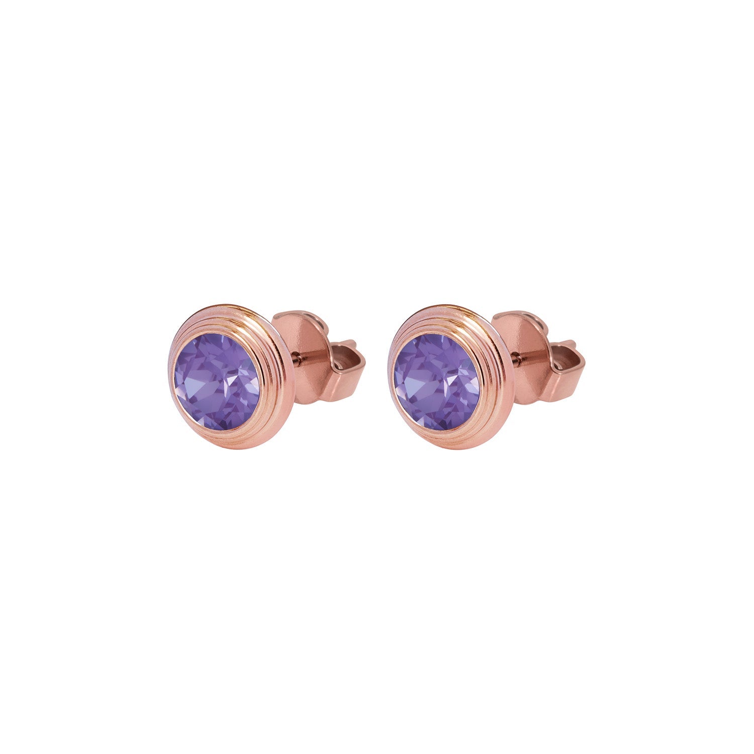 Oroli Ear Studs 0.39" - Rose Gold