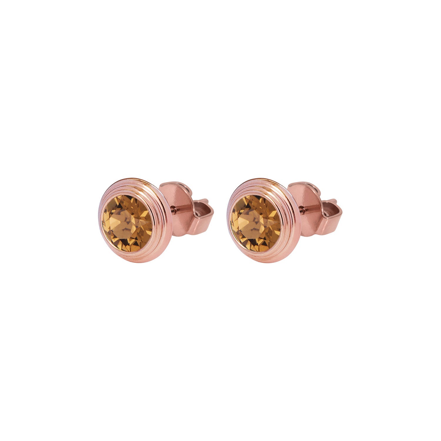Oroli Ear Studs 0.39" - Rose Gold