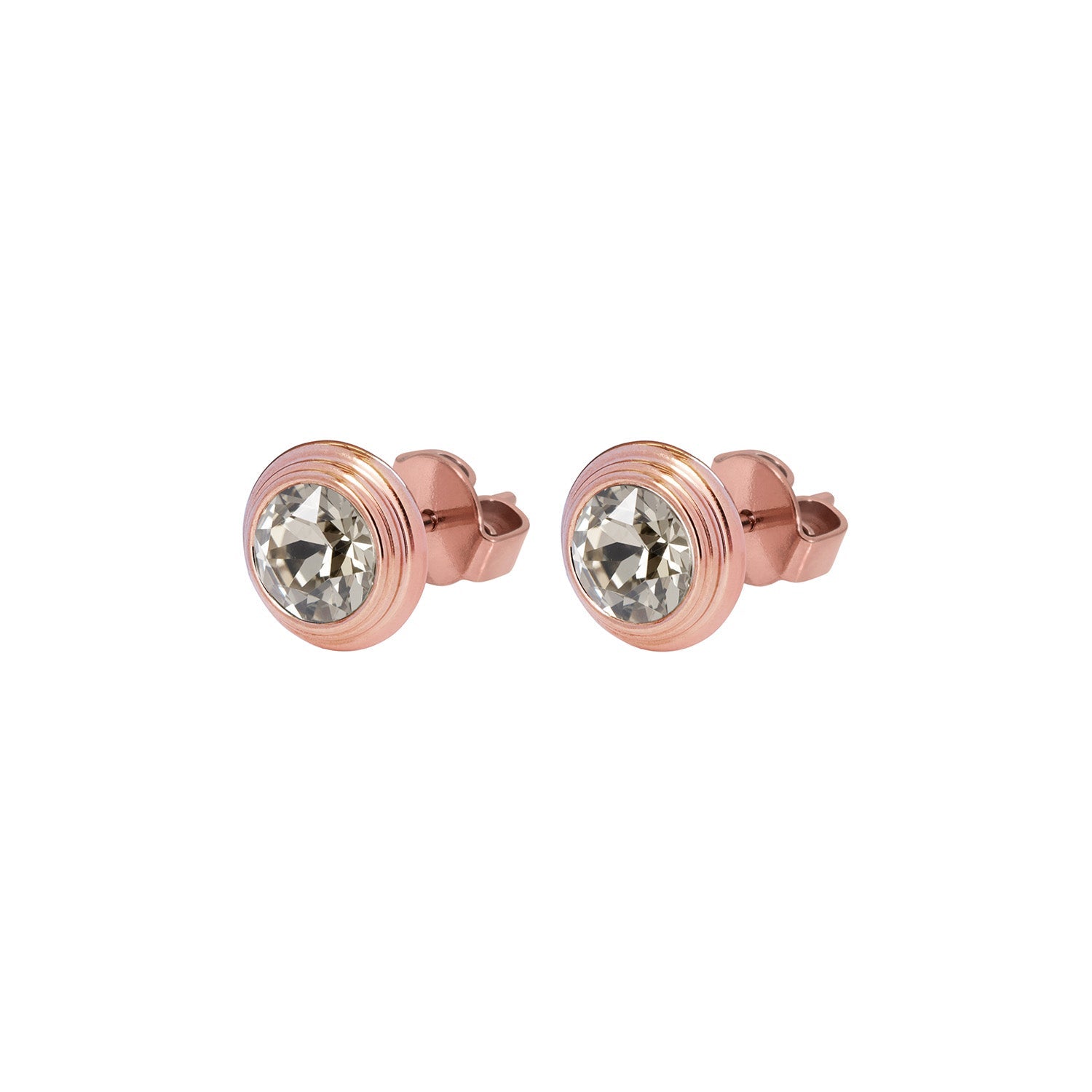 Oroli Ear Studs 0.39" - Rose Gold