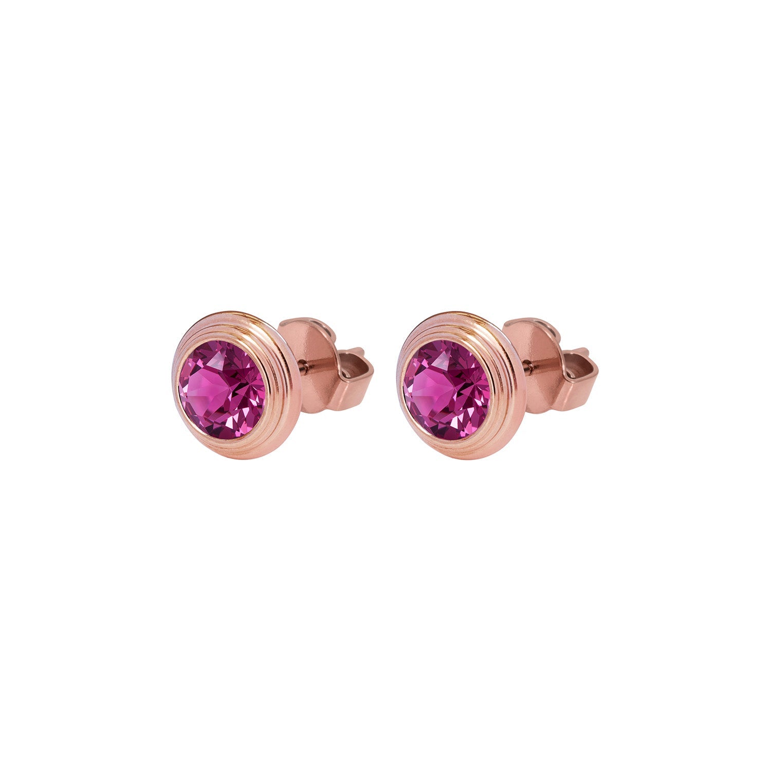 Oroli Ear Studs 0.39" - Rose Gold