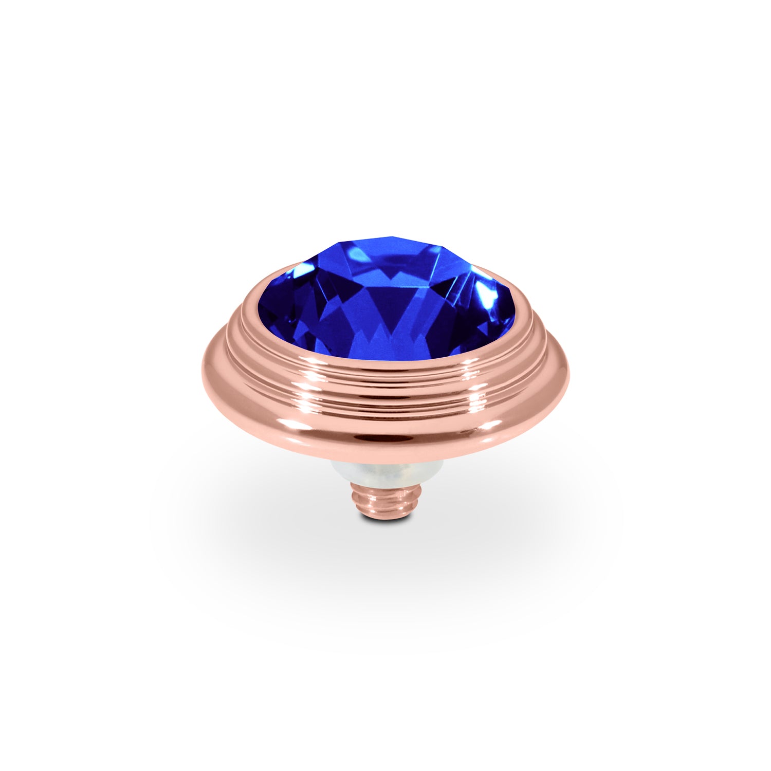 Oroli Top 0.51" - Rose Gold ReCreated Dark Sapphire