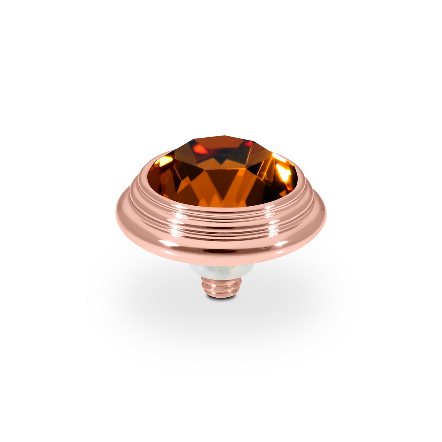 Oroli Top 0.51" - Rose Gold Smoked Topaz