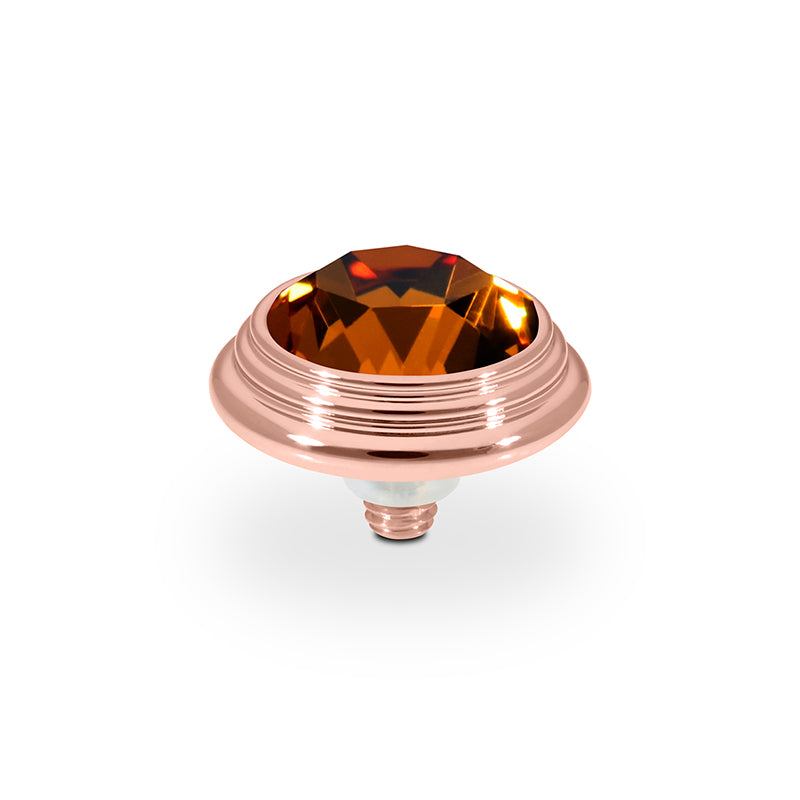 Oroli Top 0.51" - Rose Gold Smoked Topaz