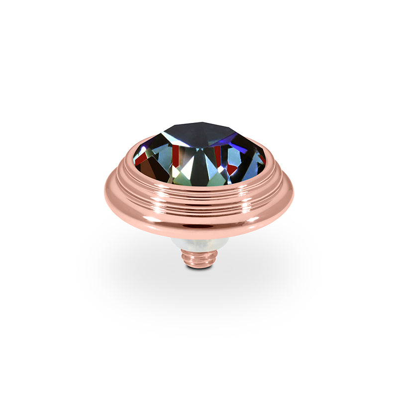Oroli Top 0.51" - Rose Gold Crystal Vitrail Medium
