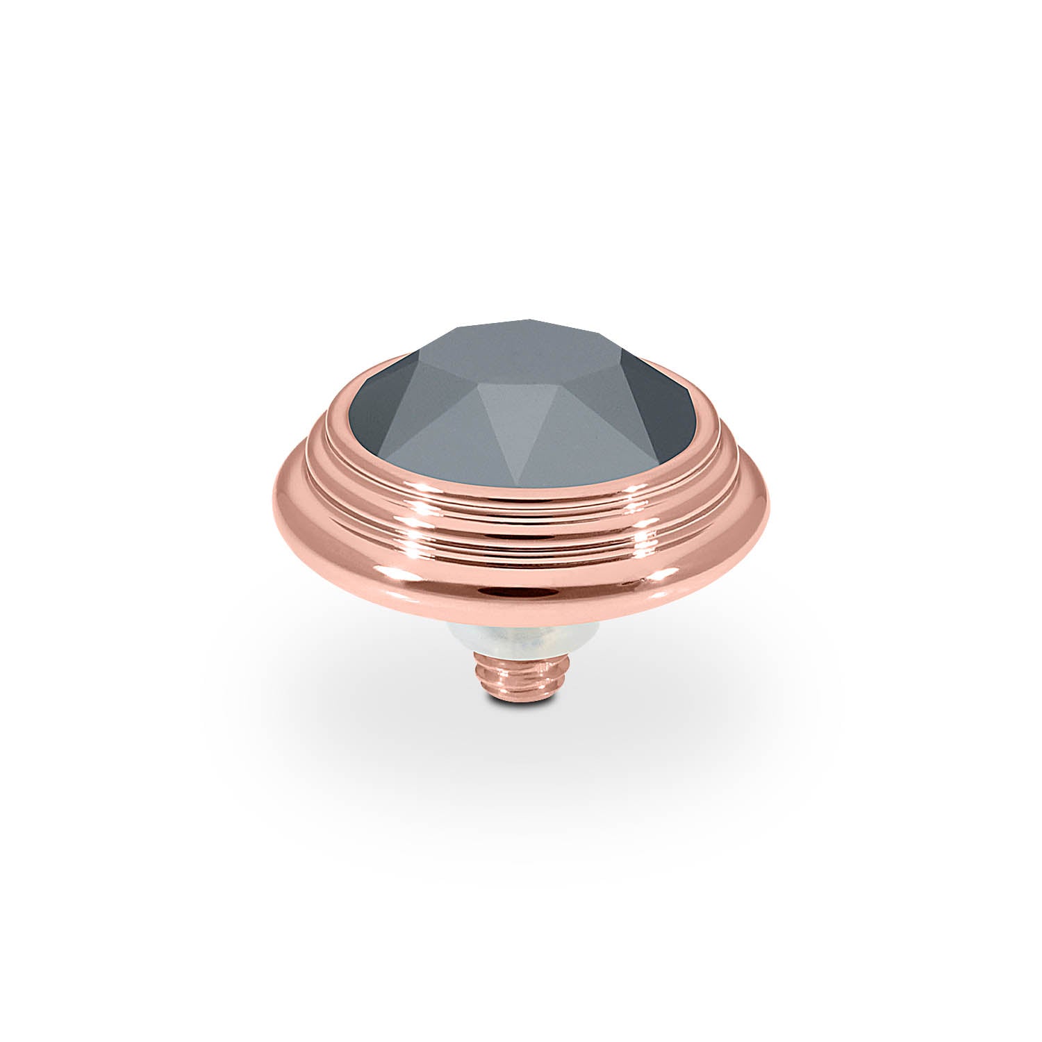 Oroli Top 0.51" - Rose Gold jet hematite