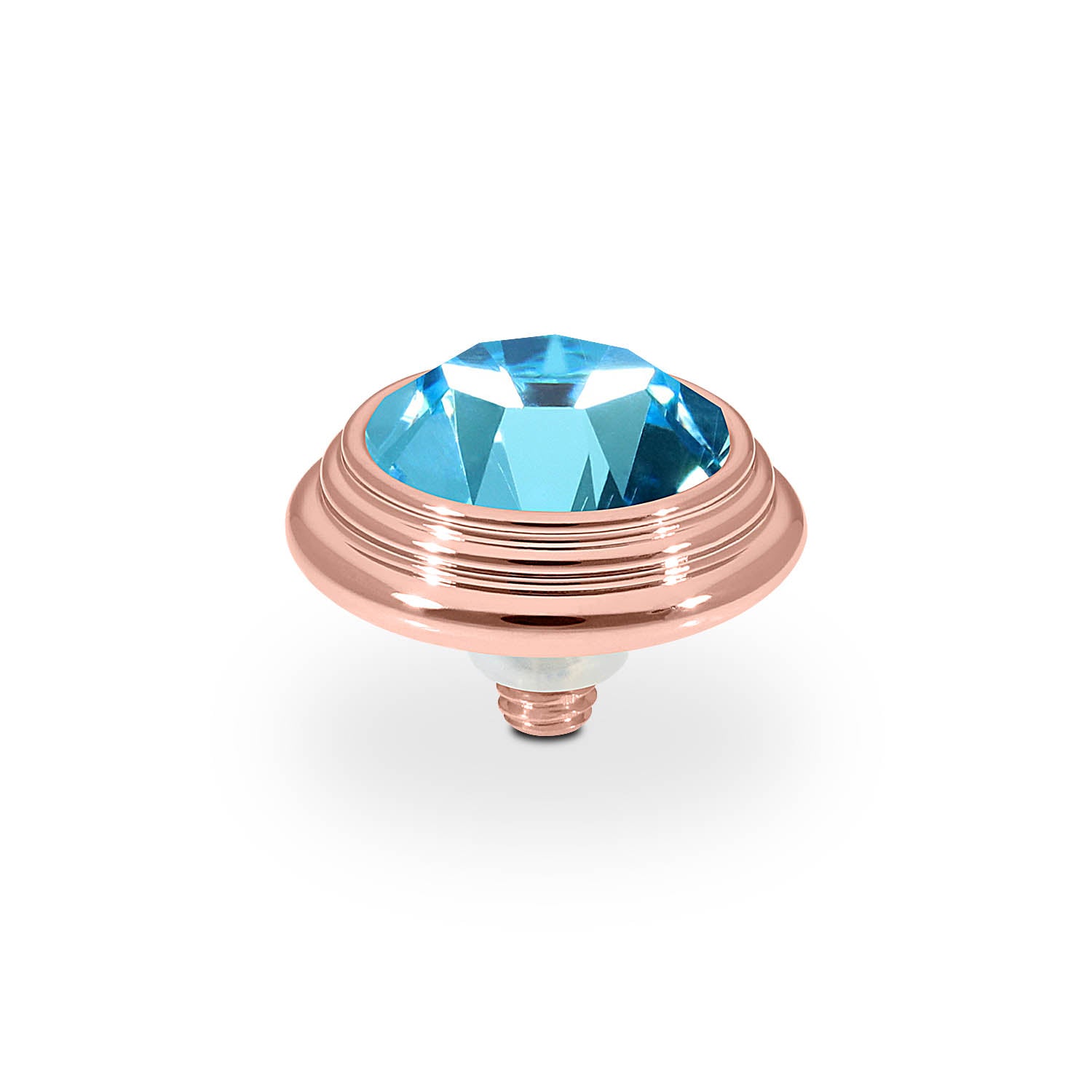 Oroli Top 0.51" - Rose Gold aquamarine