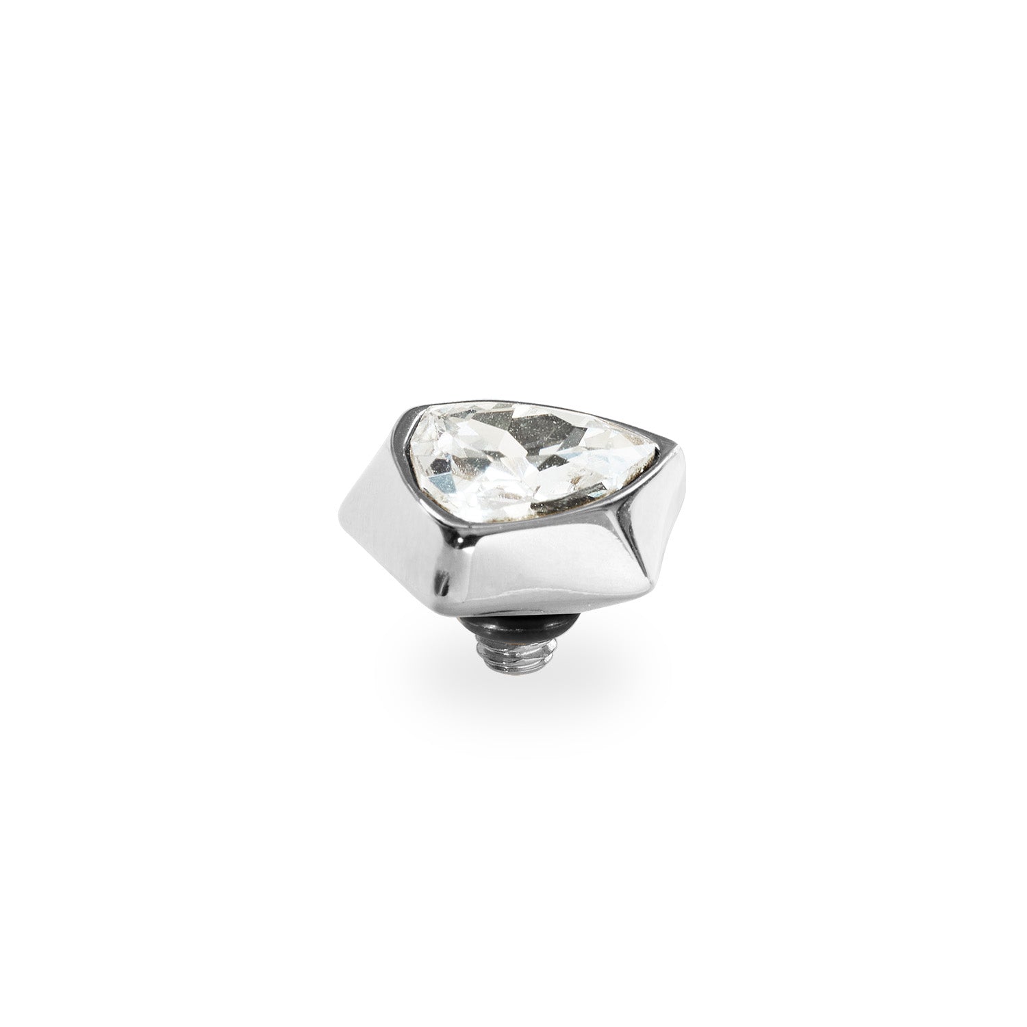 Triangolo Top 0.39" Silver / Crystal