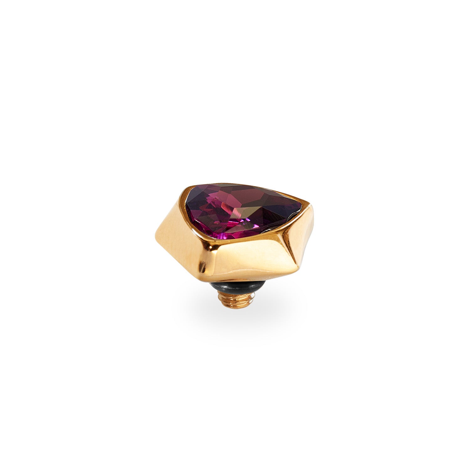 Triangolo Top 0.39" Gold / amethyst