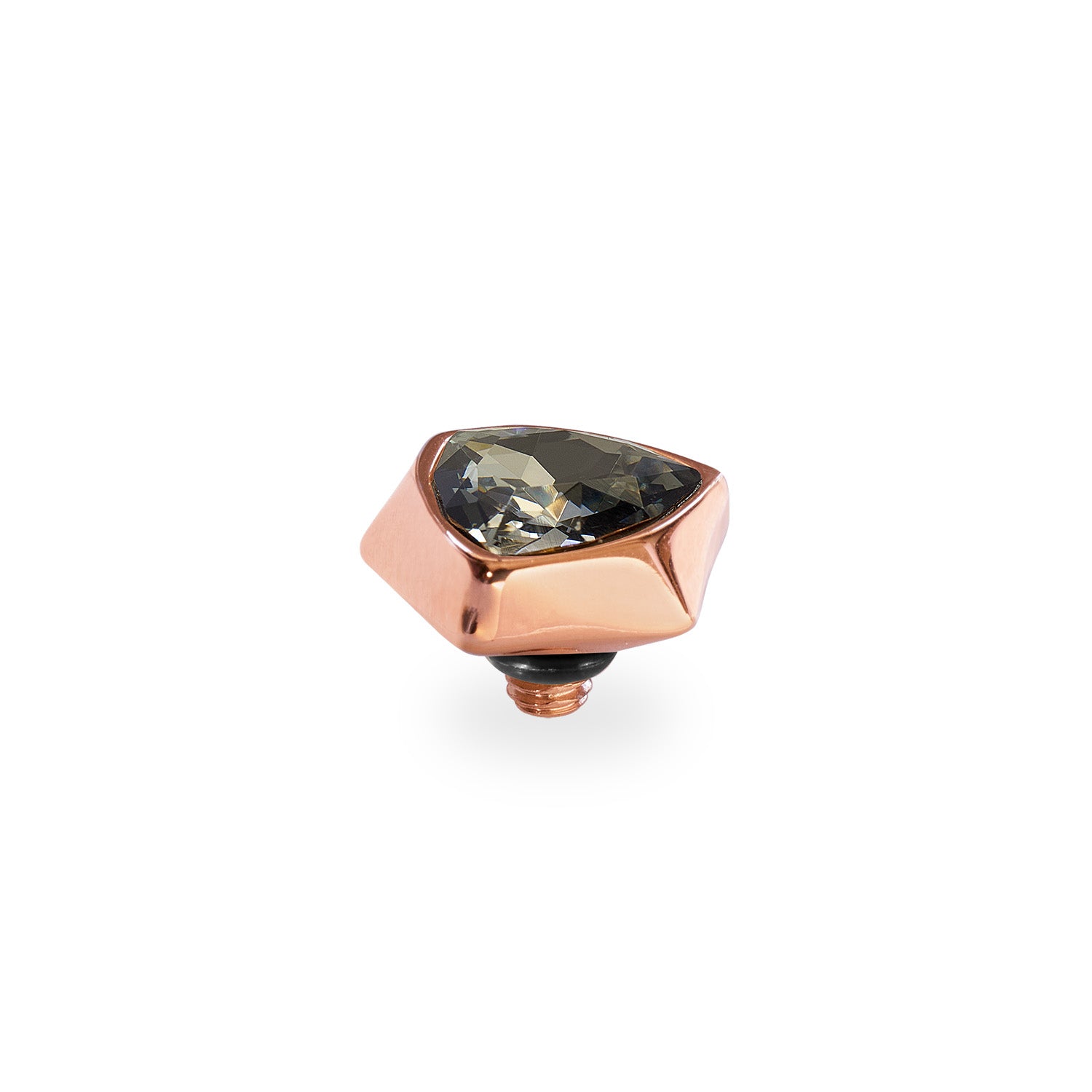 Triangolo Top 0.39" Rose Gold / Crystal Silvernight
