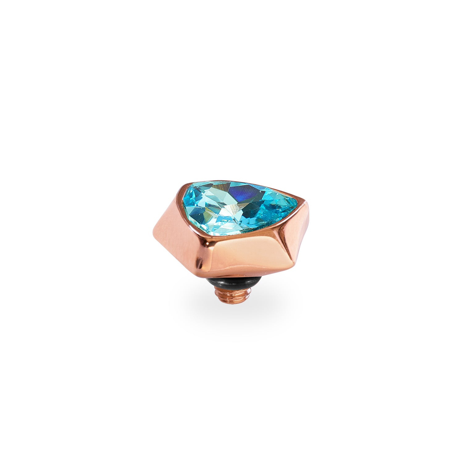 Triangolo Top 0.39" Rose Gold / aquamarine