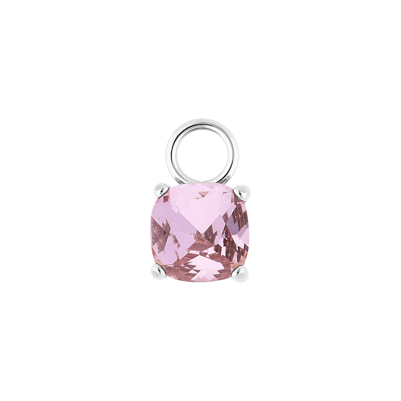Celso 0.31" charm Silver / light rose