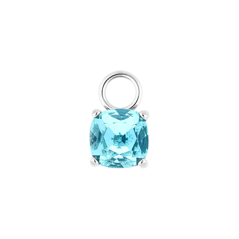 Celso 0.31" charm Silver / aqua