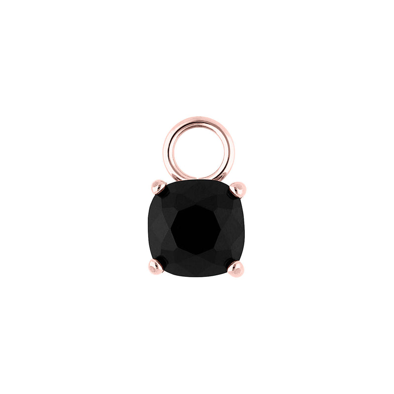 Celso 0.31" charm Rose Gold / jet