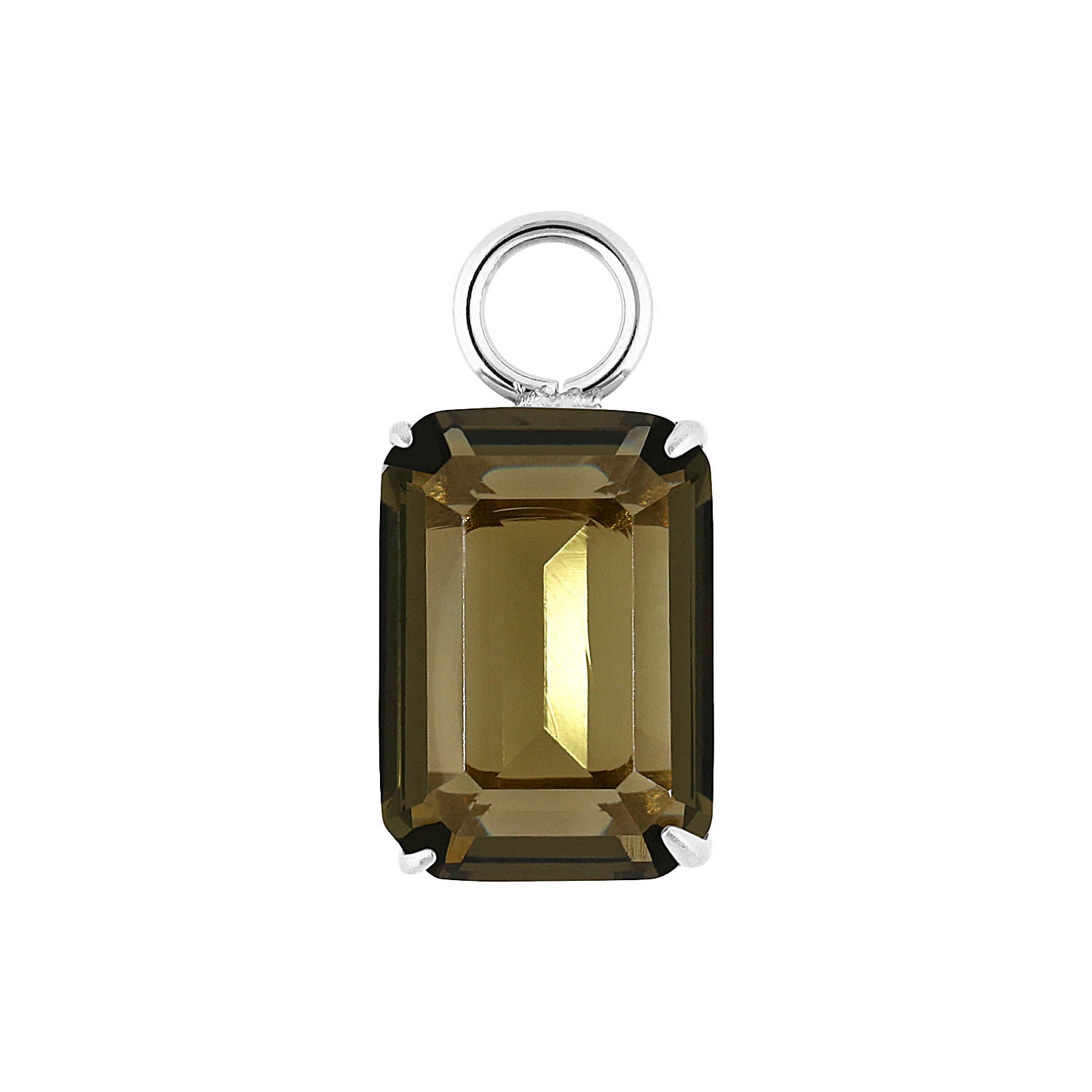 Orria charm 0.39" x 0.55" black diamond / Silver