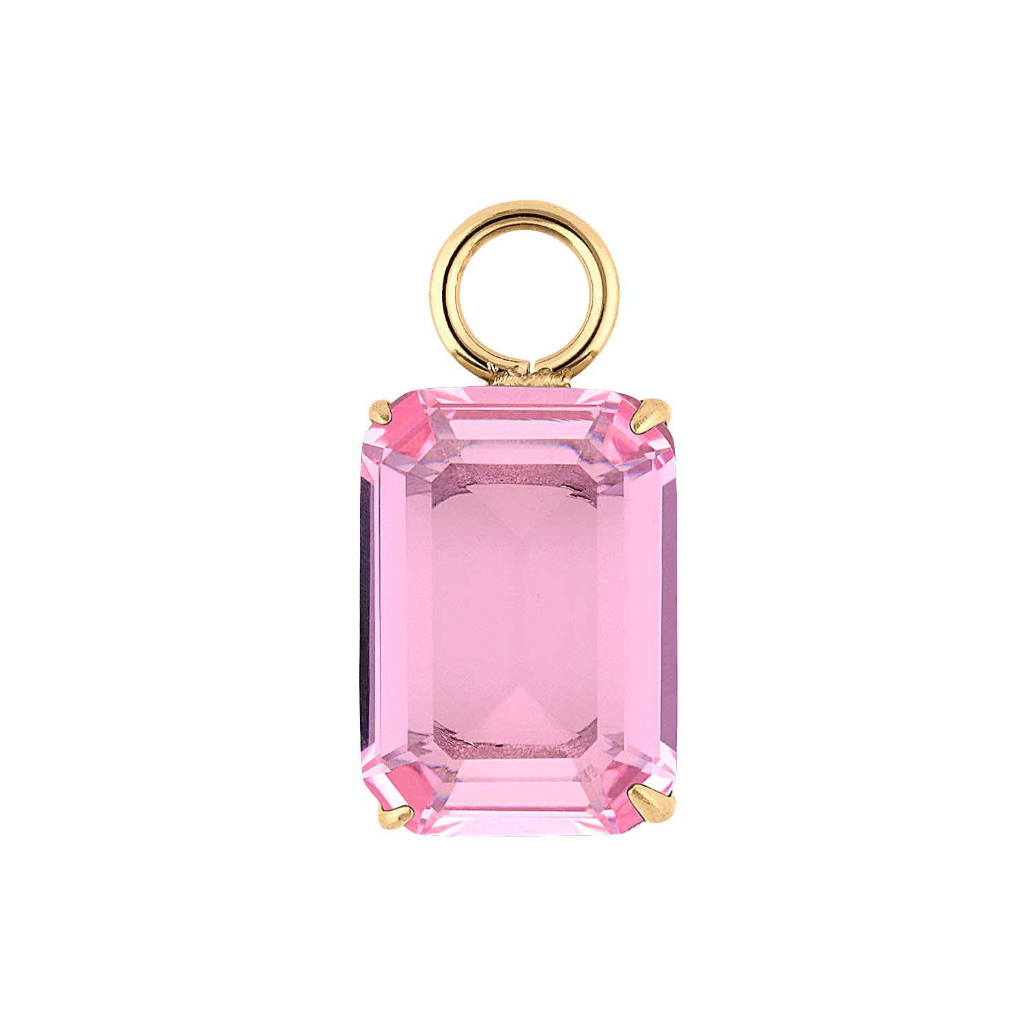 Orria charm 0.39" x 0.55" light rose / Gold