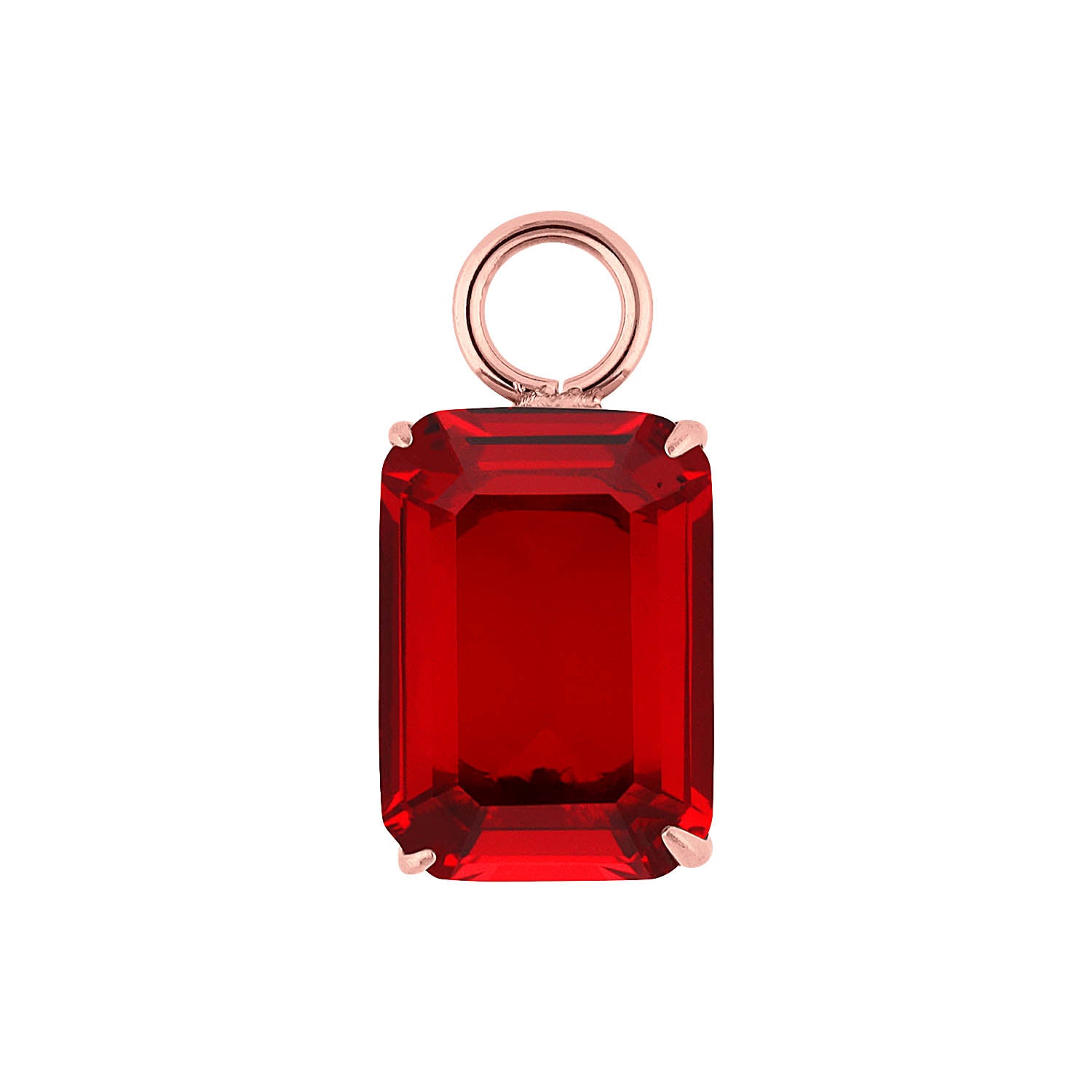 Orria charm 0.39" x 0.55" hyacinth / Rose Gold