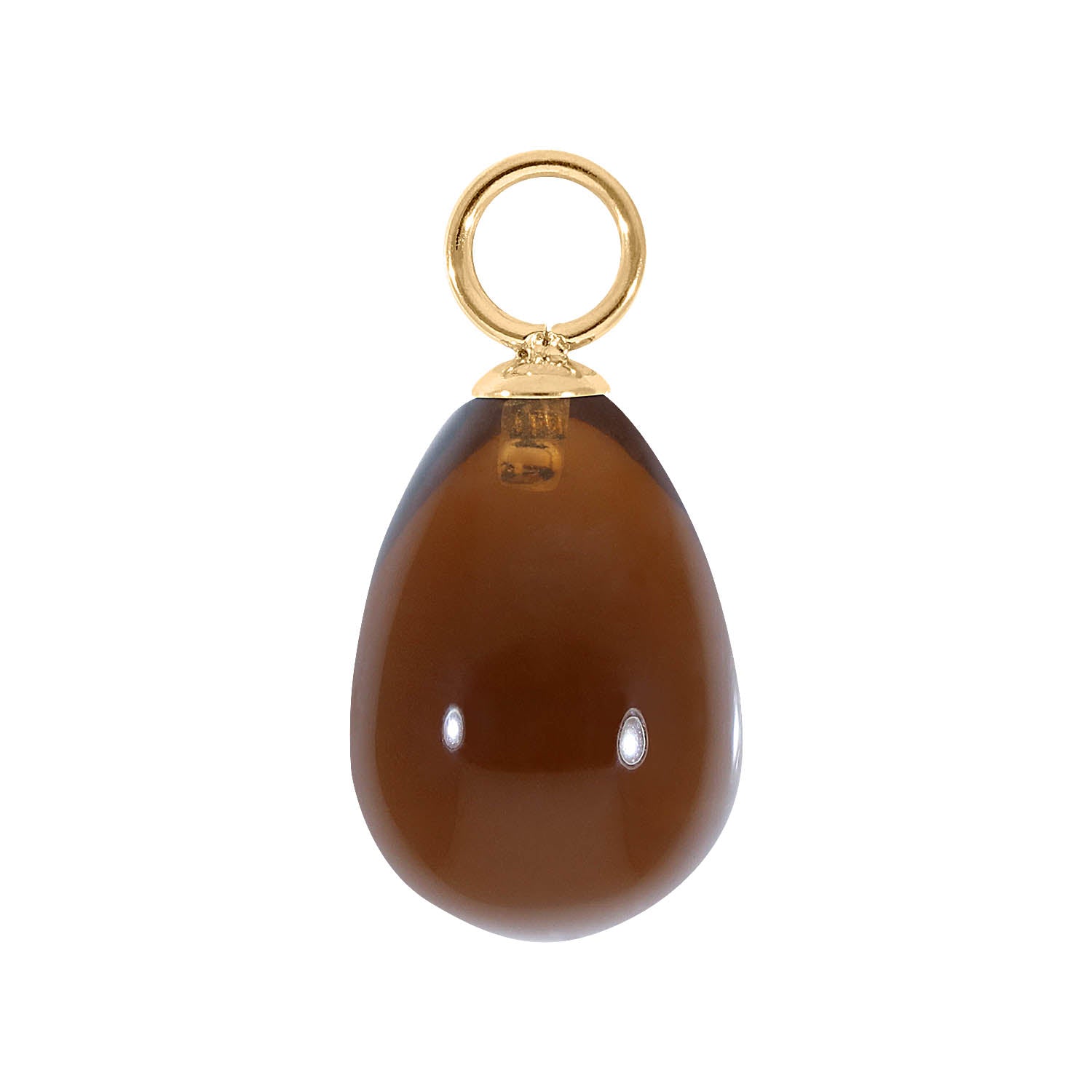 Comini 0.39" x 0.59" charm Gold / topaz