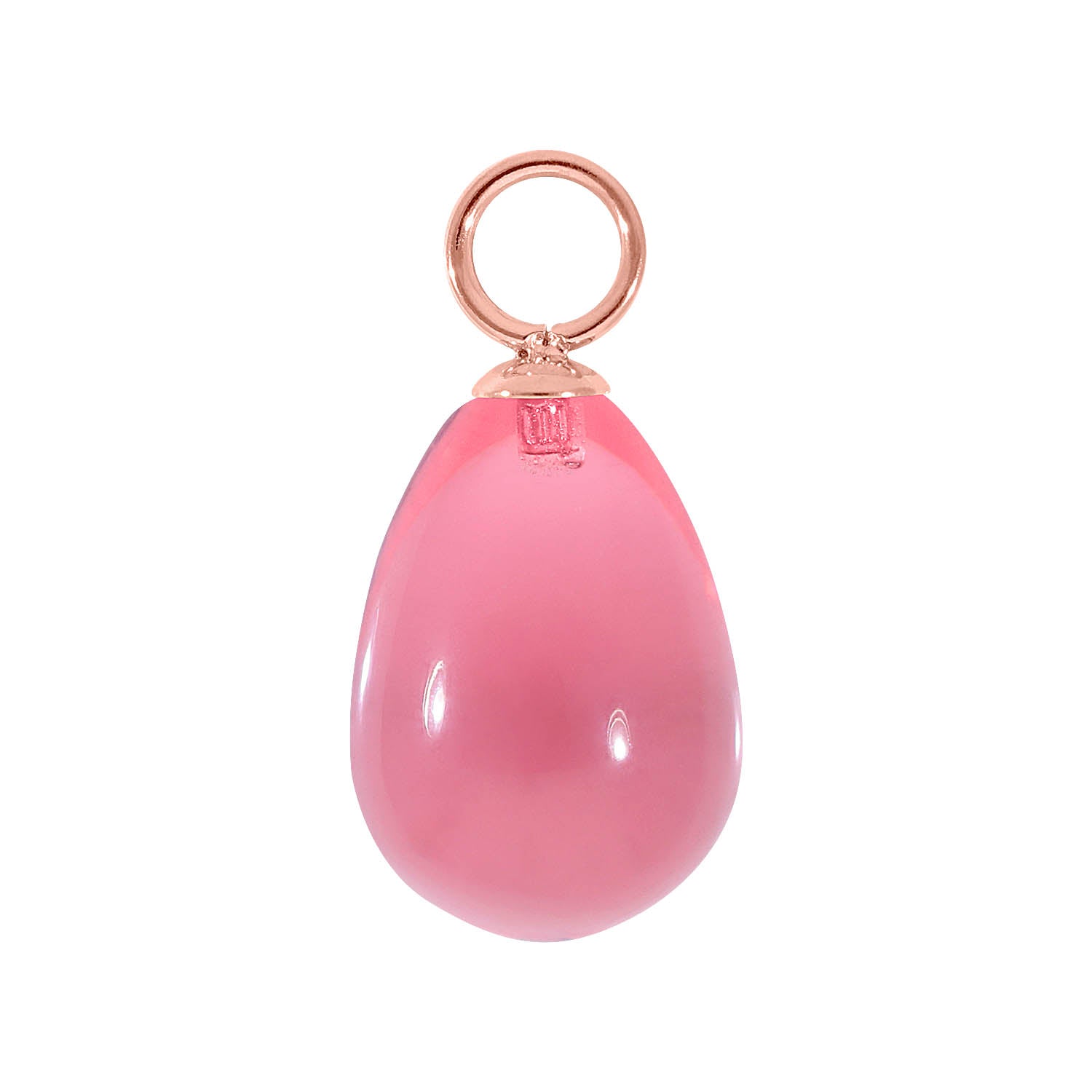 Comini 0.39" x 0.59" charm Rose Gold / pink