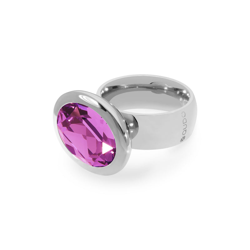 Tivola Ring - Silver Dark Rose / 7