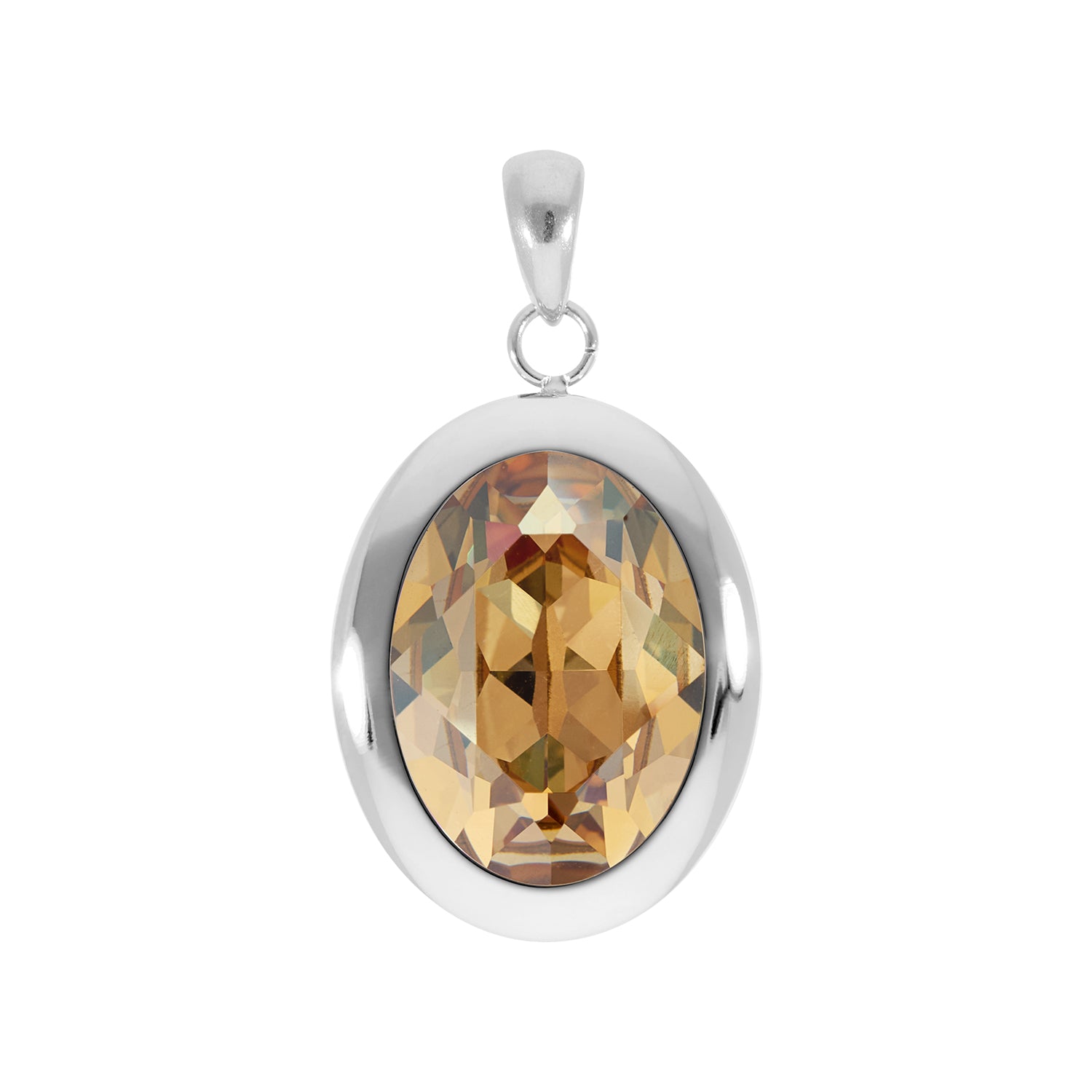Tivola Pendant - Silver Peridot