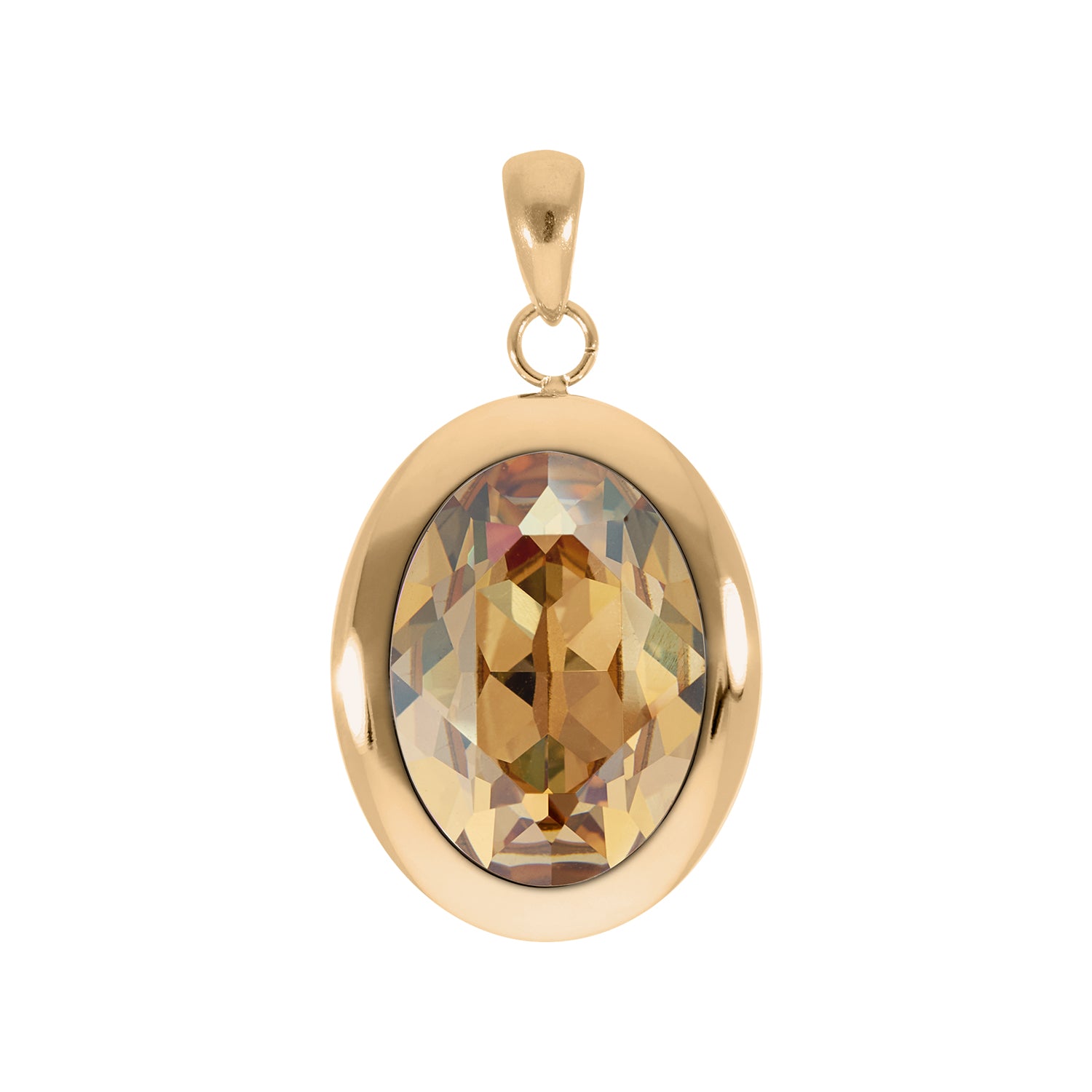 Tivola Pendant - Gold Peridot