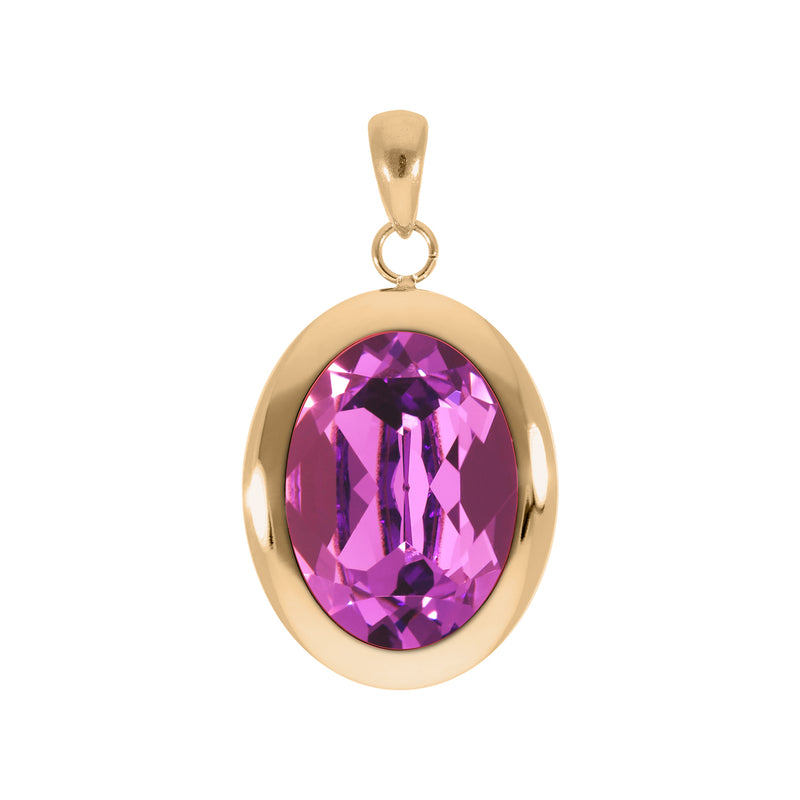 Tivola Pendant - Gold Dark Rose