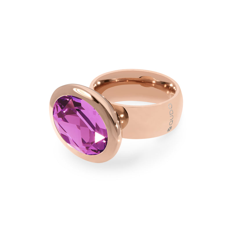 Tivola Ring - Rose Gold Dark Rose / 6