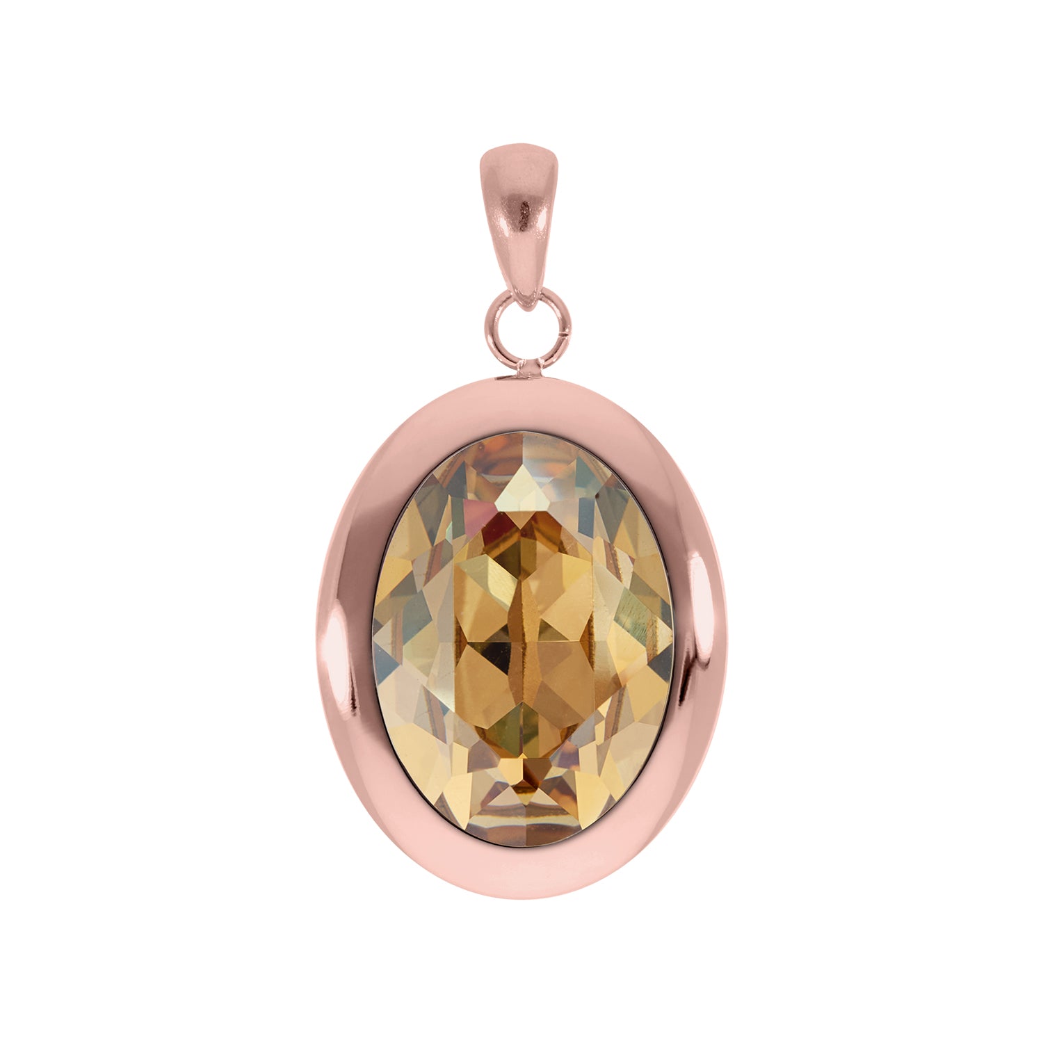Tivola Pendant - Rose Gold Peridot