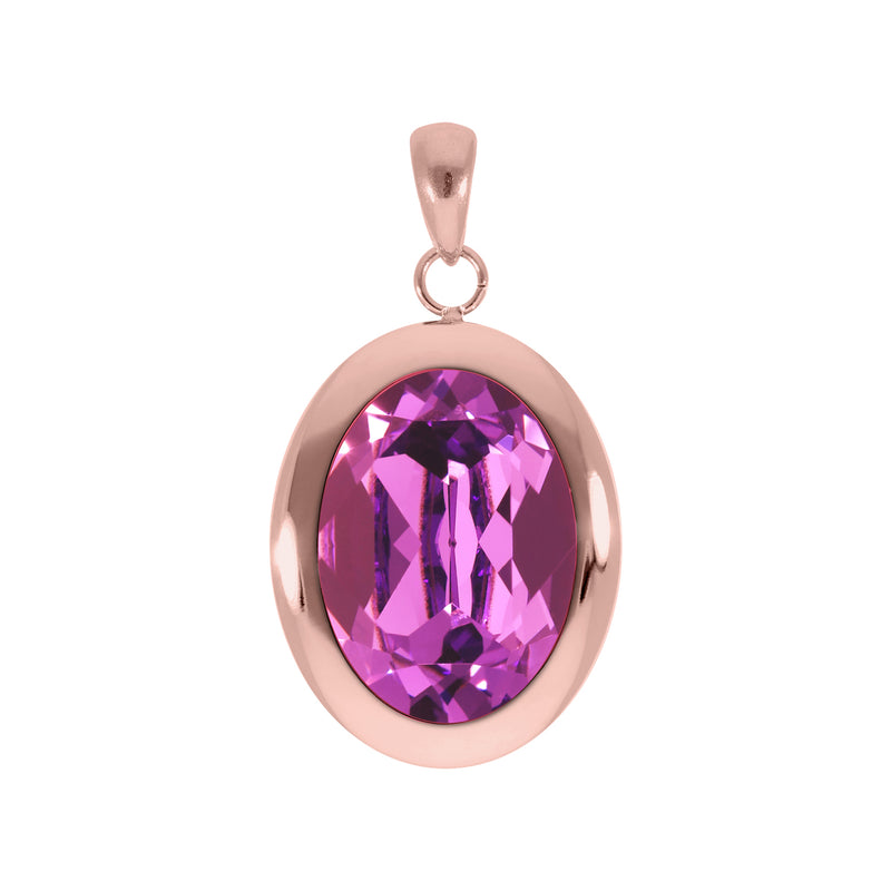Tivola Pendant - Rose Gold Dark Rose