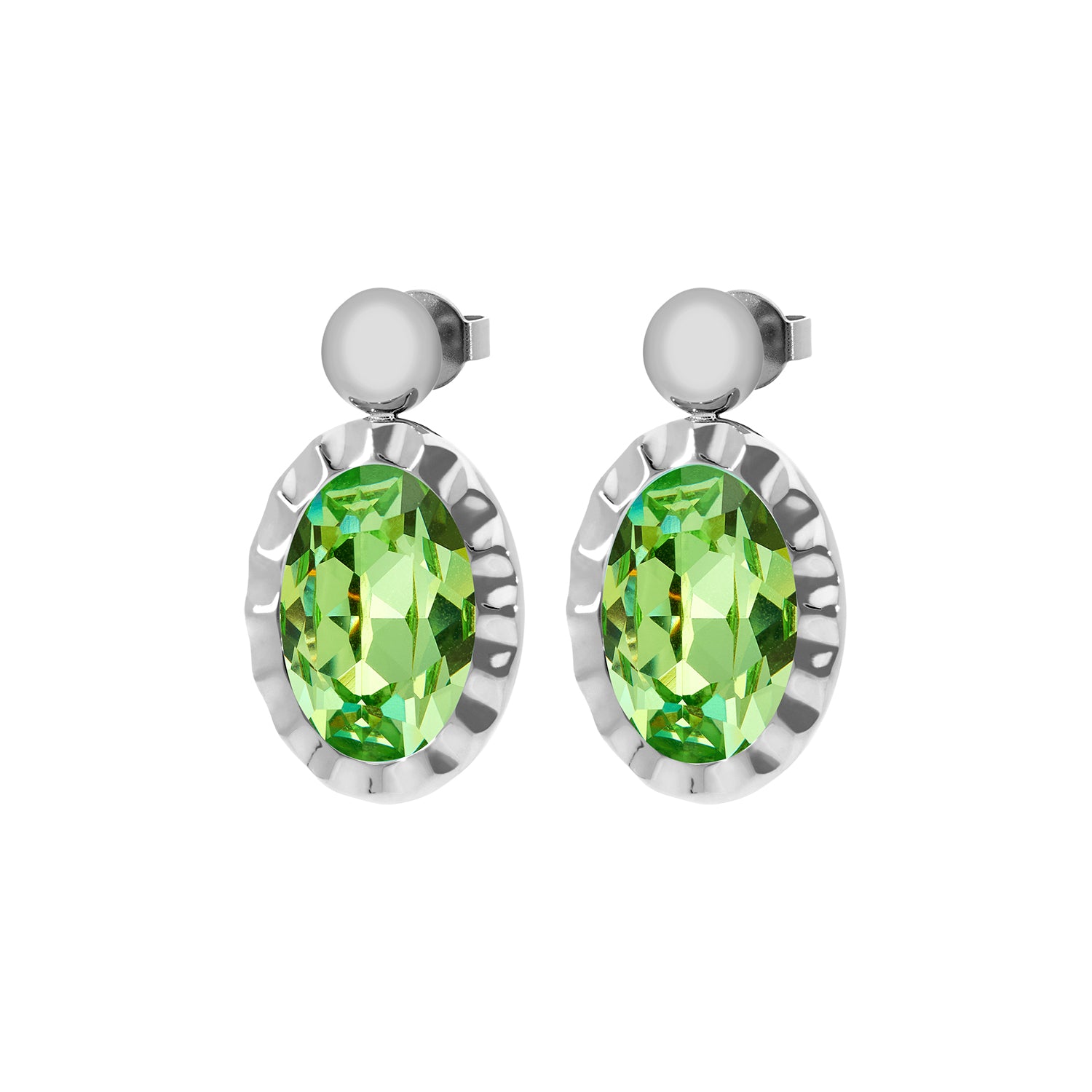 Tivola Unica Earring Silver / Peridot