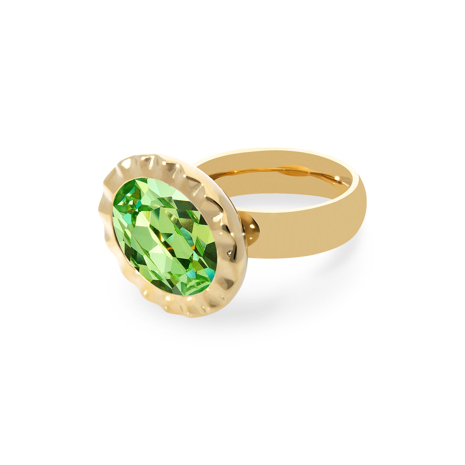 Tivola Unica Ring - Gold Peridot / 9