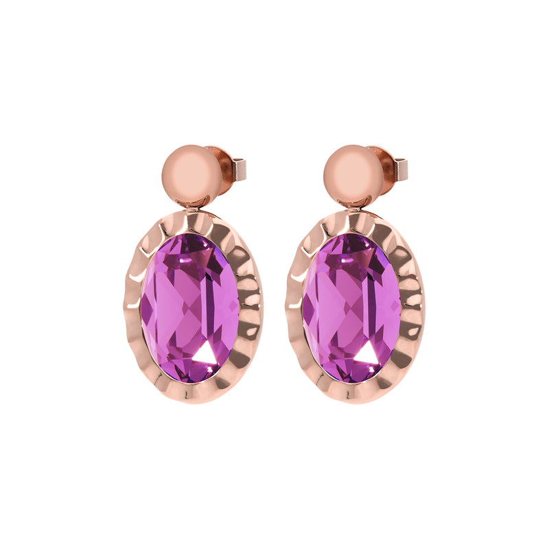 Tivola Unica Earring Rose Gold / Dark Rose